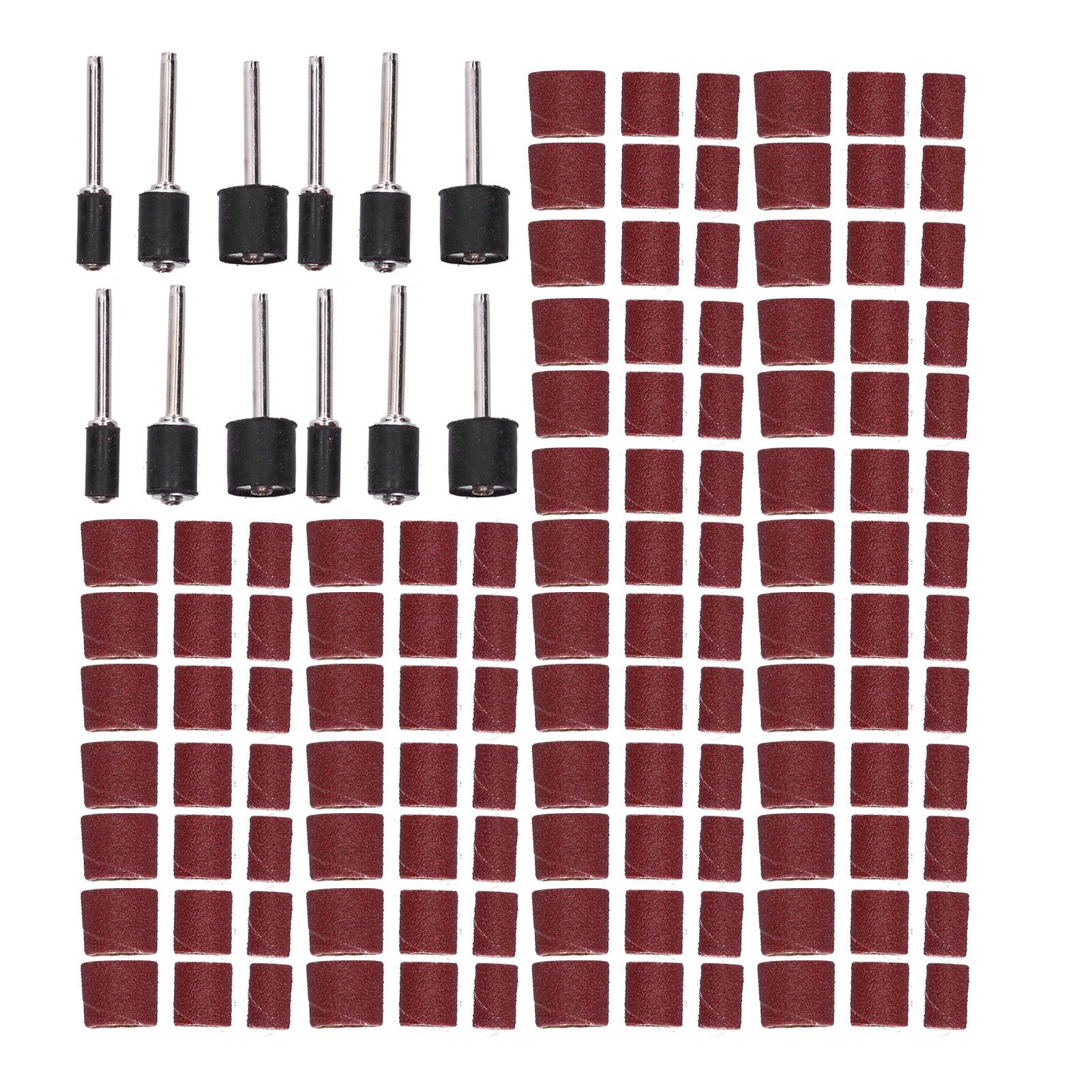 132pcs Sanding Bands Durable Aluminum Alloy Drum Sander Tool for Woodworking Metal Polishing - Image 8