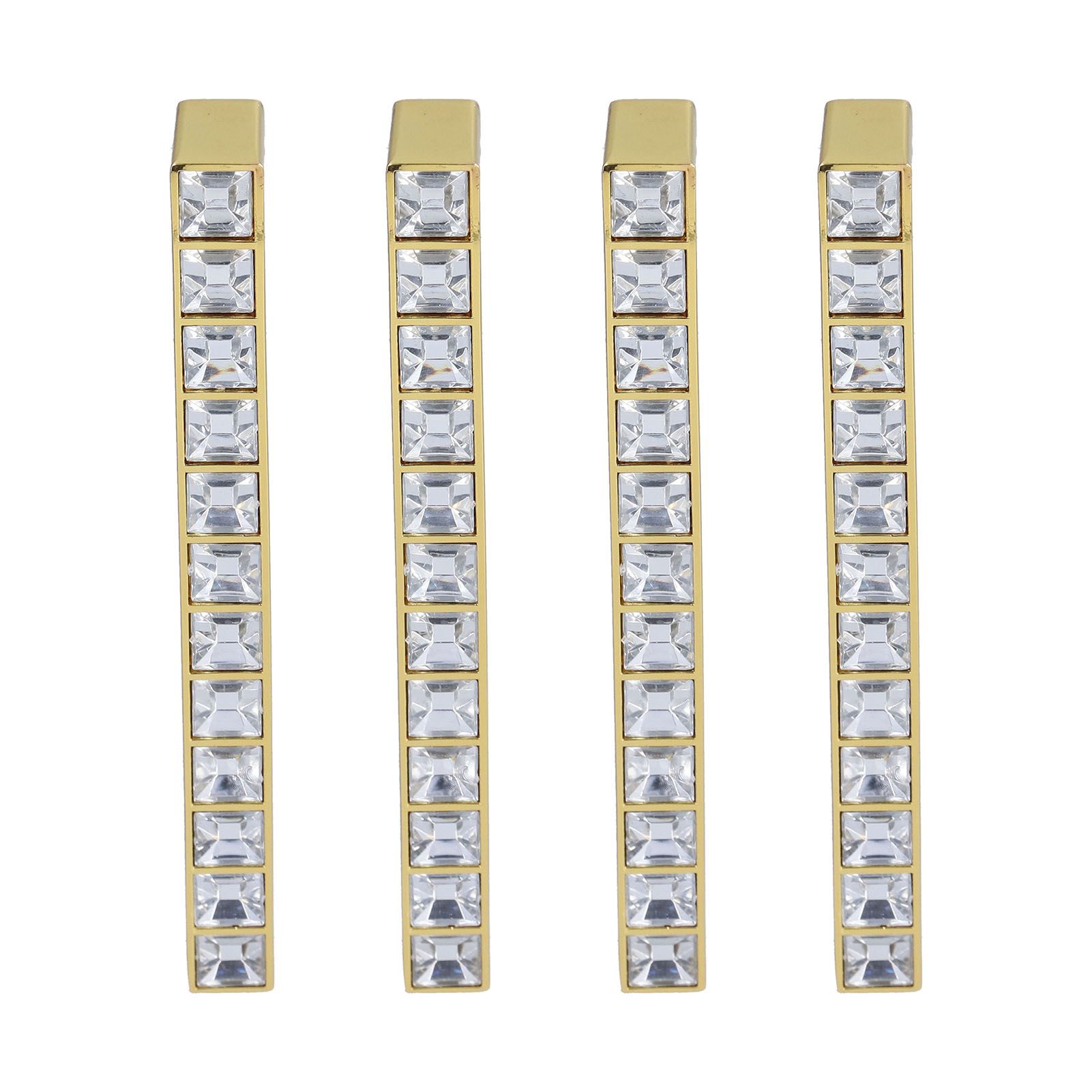 4Pcs/set Crystal Handle Modern Cabinet Door Diamonds Double Hole Pitch 128mm Drawer Knob - Image 6