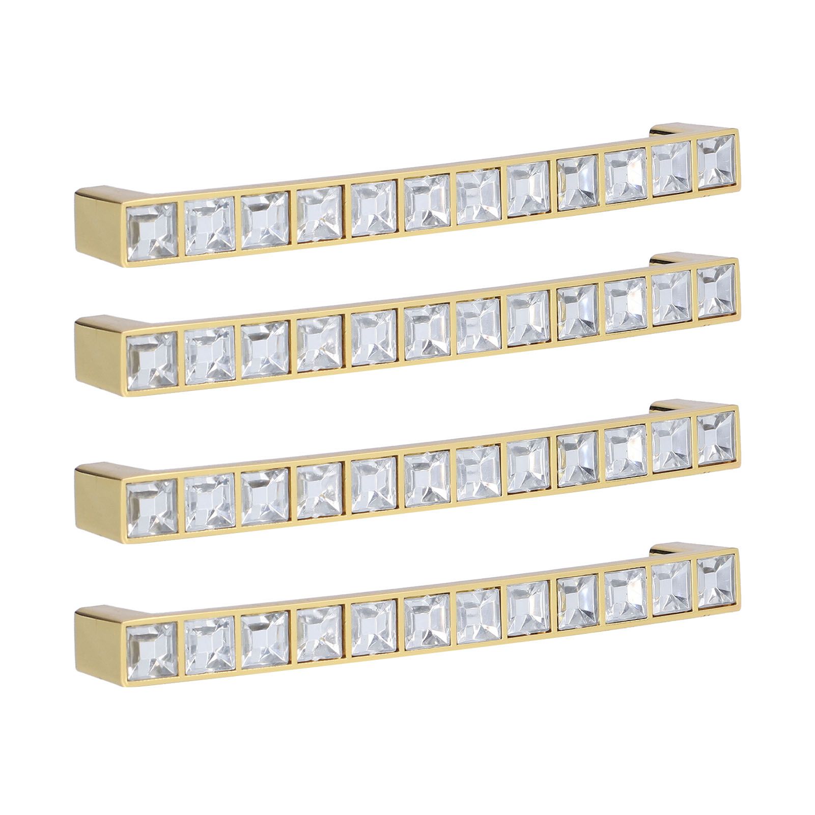 4Pcs/set Crystal Handle Modern Cabinet Door Diamonds Double Hole Pitch 128mm Drawer Knob - Image 7