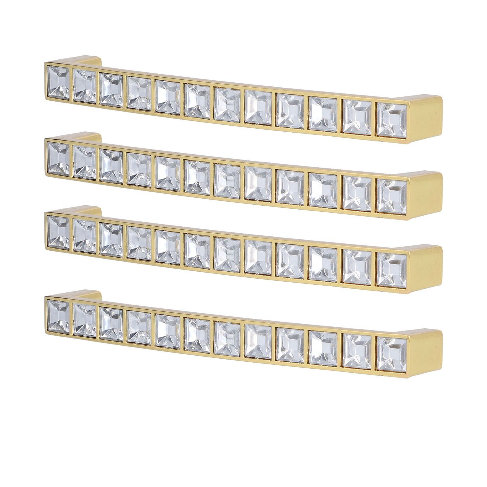 4Pcs/set Crystal Handle Modern Cabinet Door Diamonds Double Hole Pitch 128mm Drawer Knob - Image 8