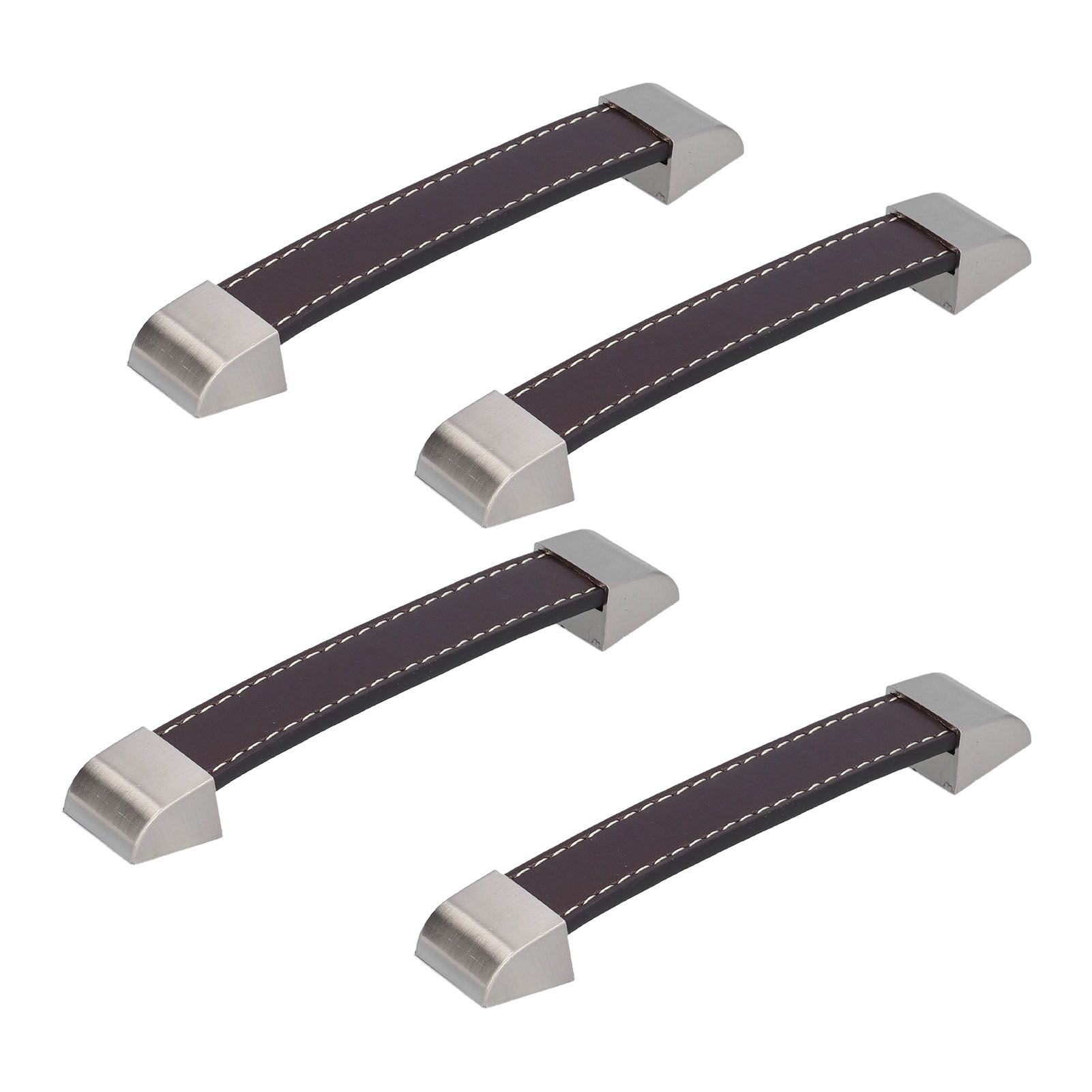 4 Set Furniture Handle Brown Rectangular Drawer Pull for Cabinet Side Doors Luggage - Image 7