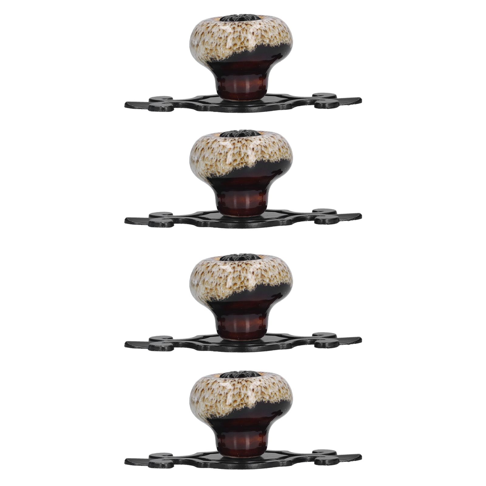 4 Sets Furniture Handle Zinc Alloy Cabinet Door Drawer Handle Exquisite Furniture AccessoriesWhite - Image 2