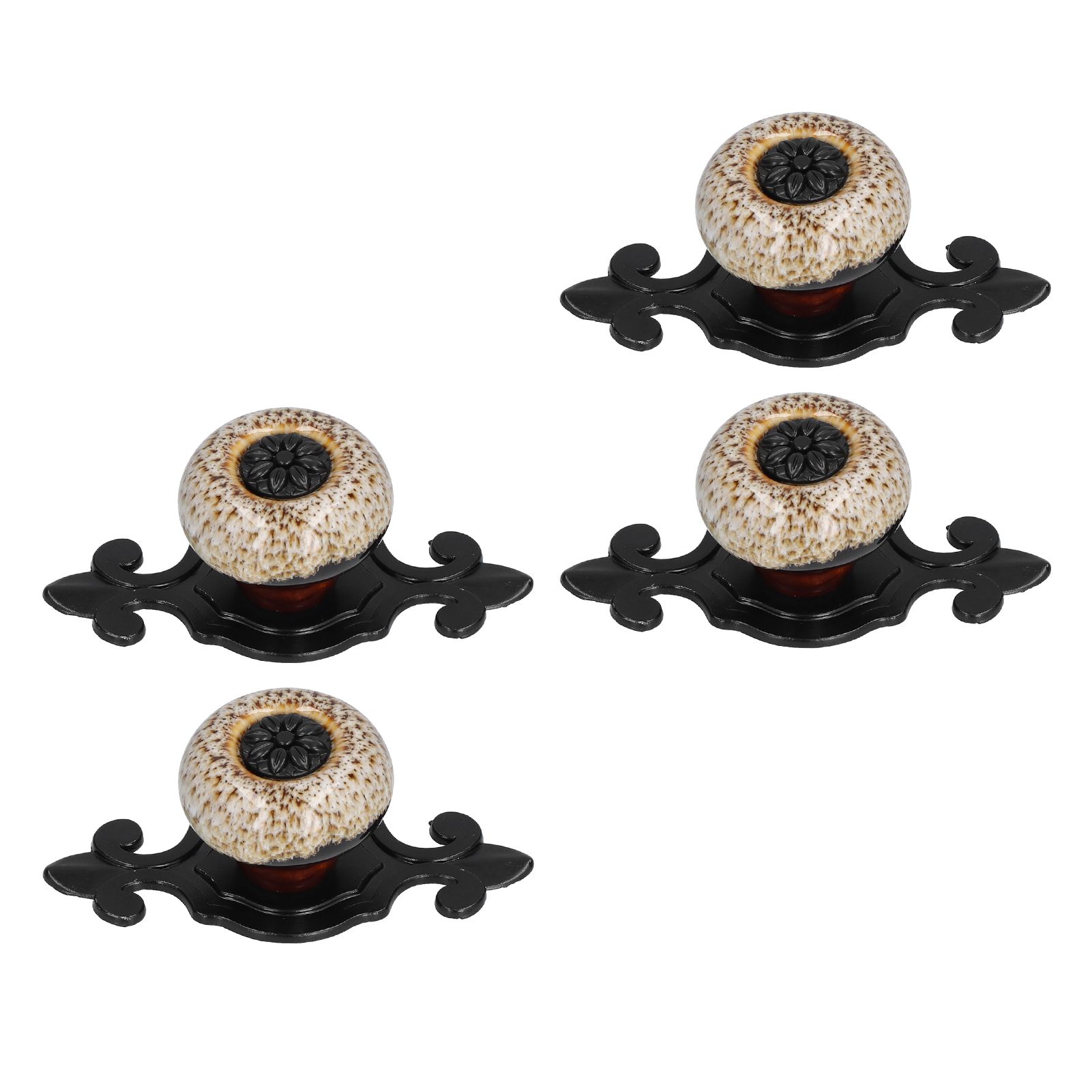 4 Sets Furniture Handle Zinc Alloy Cabinet Door Drawer Handle Exquisite Furniture AccessoriesWhite - Image 4