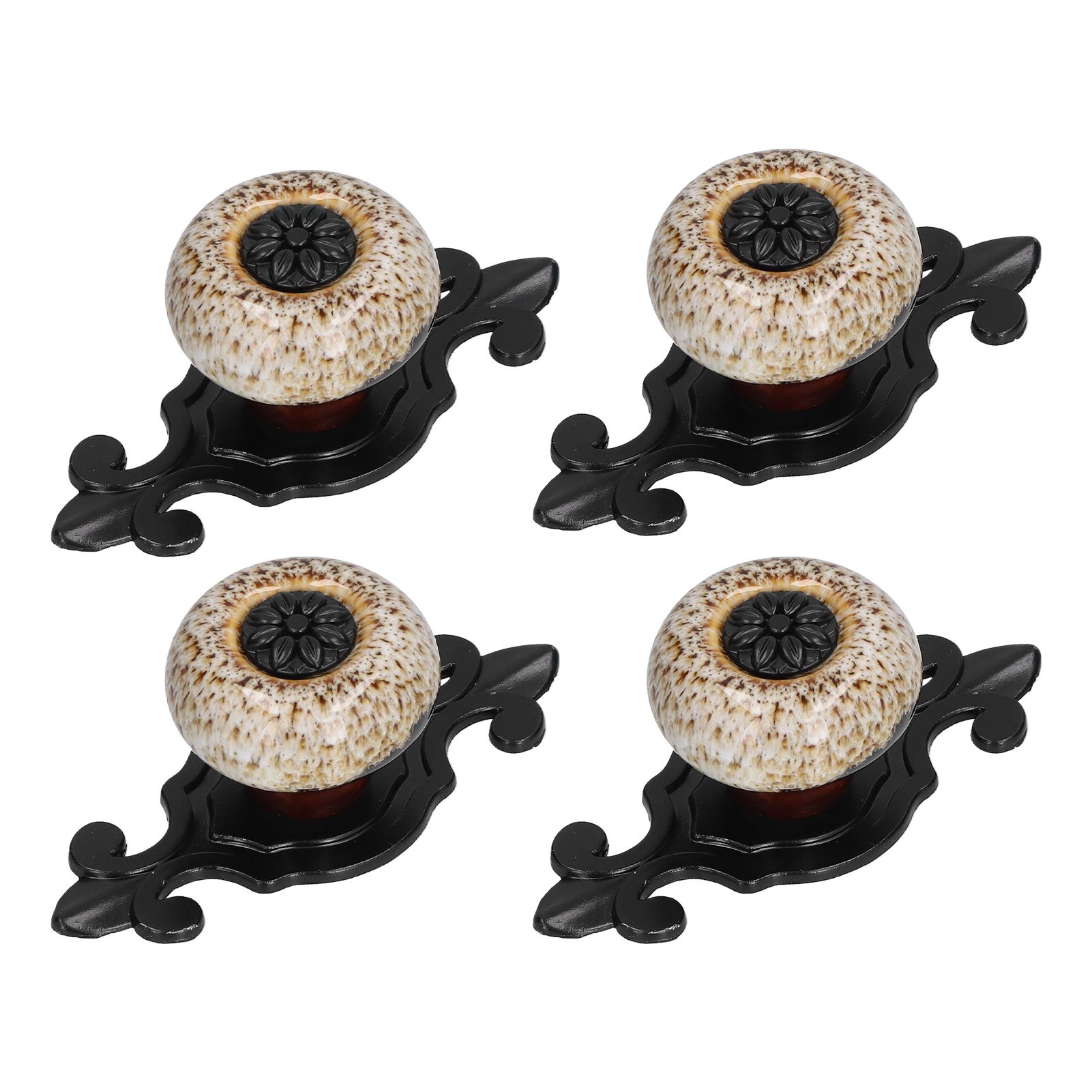 4 Sets Furniture Handle Zinc Alloy Cabinet Door Drawer Handle Exquisite Furniture AccessoriesWhite - Image 8