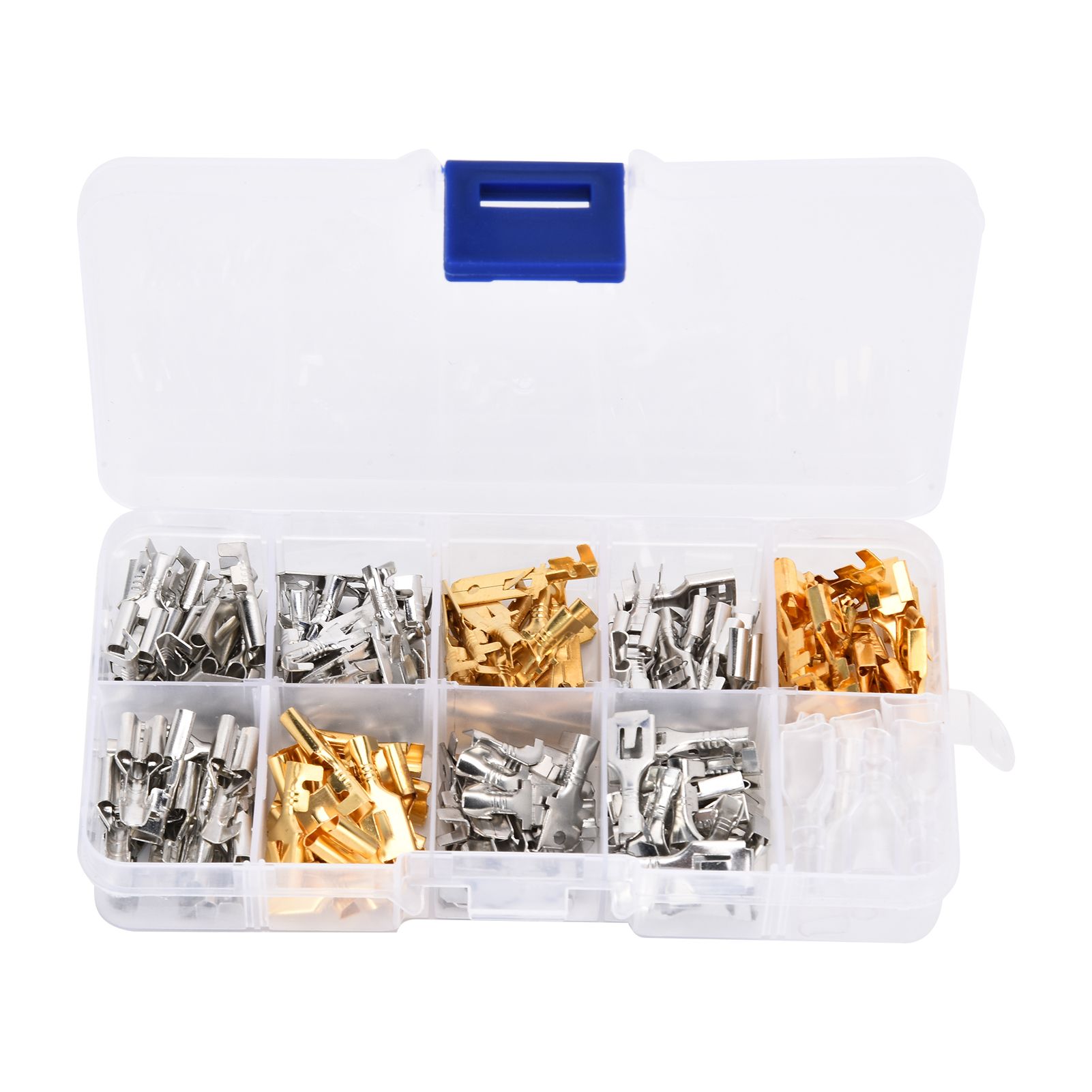 150Pcs Wire Terminals Brass Oxidation Resistance Corrosion Resistance High Conductivity Wire Crimp Terminal Block - Image 4