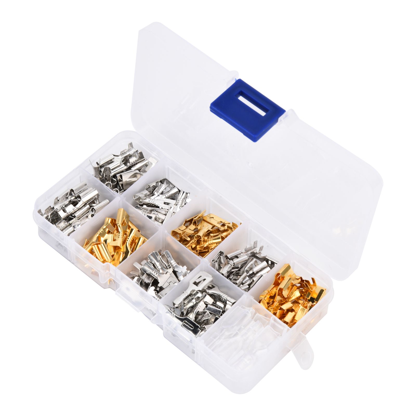 150Pcs Wire Terminals Brass Oxidation Resistance Corrosion Resistance High Conductivity Wire Crimp Terminal Block - Image 5
