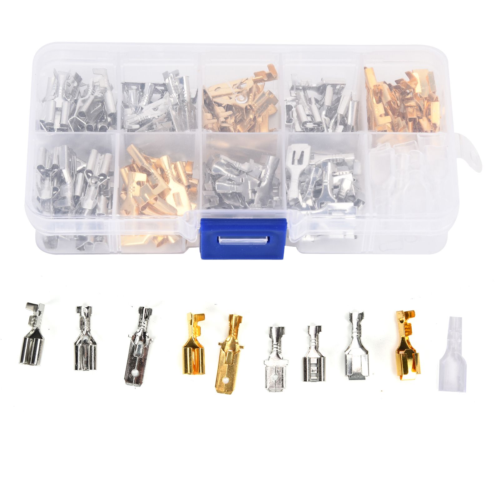 150Pcs Wire Terminals Brass Oxidation Resistance Corrosion Resistance High Conductivity Wire Crimp Terminal Block - Image 7