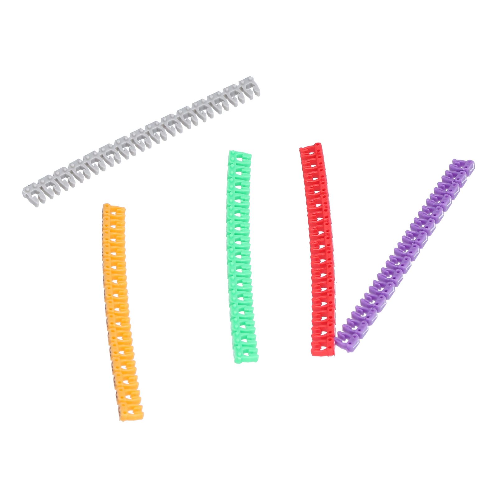 Clip On Cable Marker Waterproof Cable Identification Tube Colorful 0‑9 Number Wire Label Tube Wire Marker - Image 3