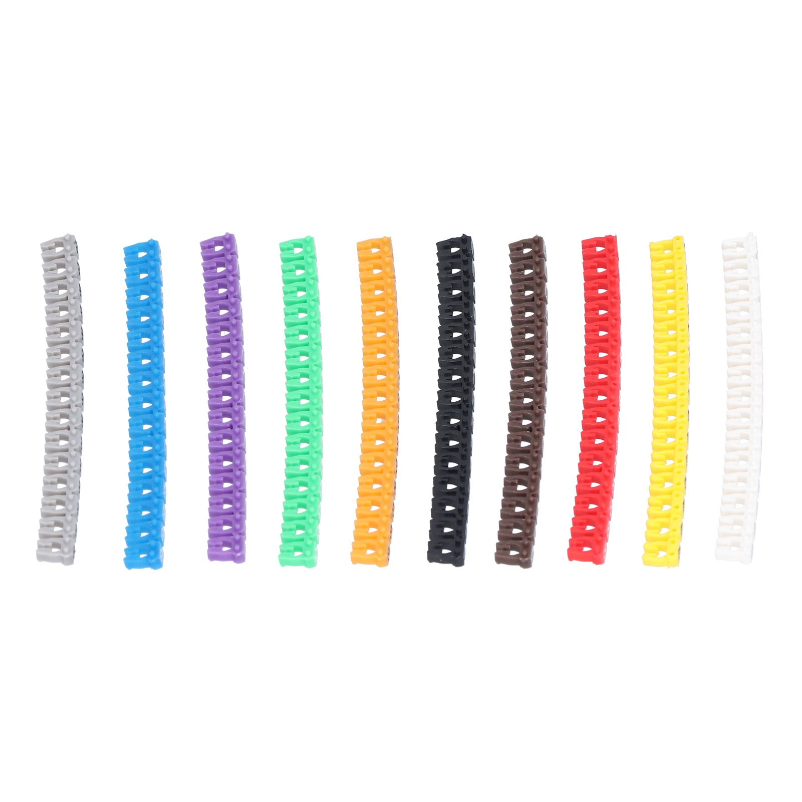 Clip On Cable Marker Waterproof Cable Identification Tube Colorful 0‑9 Number Wire Label Tube Wire Marker - Image 5
