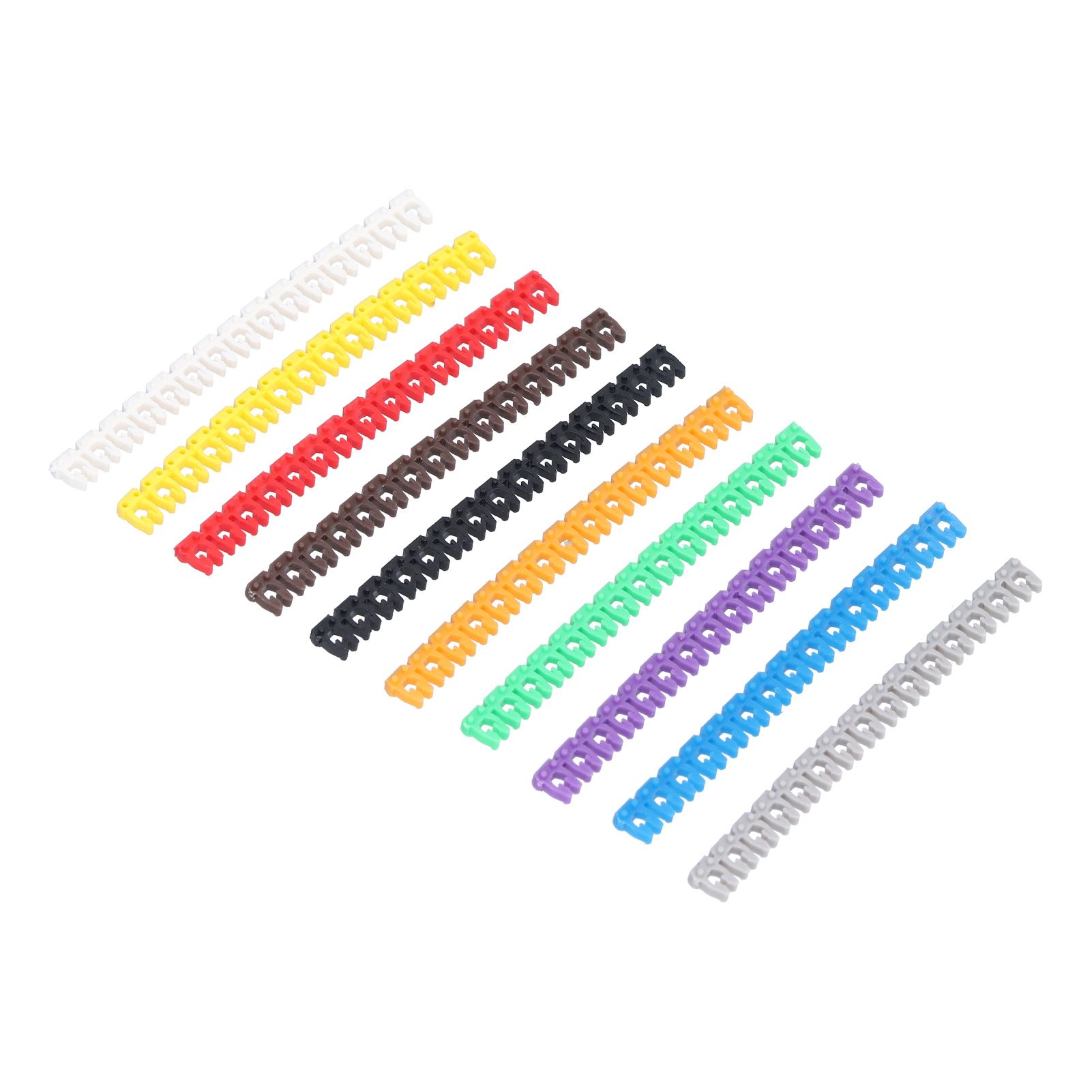 Clip On Cable Marker Waterproof Cable Identification Tube Colorful 0‑9 Number Wire Label Tube Wire Marker - Image 8