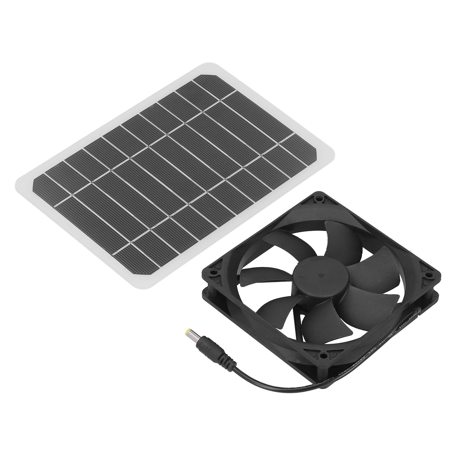 6W Solar Panel with Cooling Fan Mini Ventilator Solar Powered Exhaust Fan for Pet Dog Chicken House - Image 1
