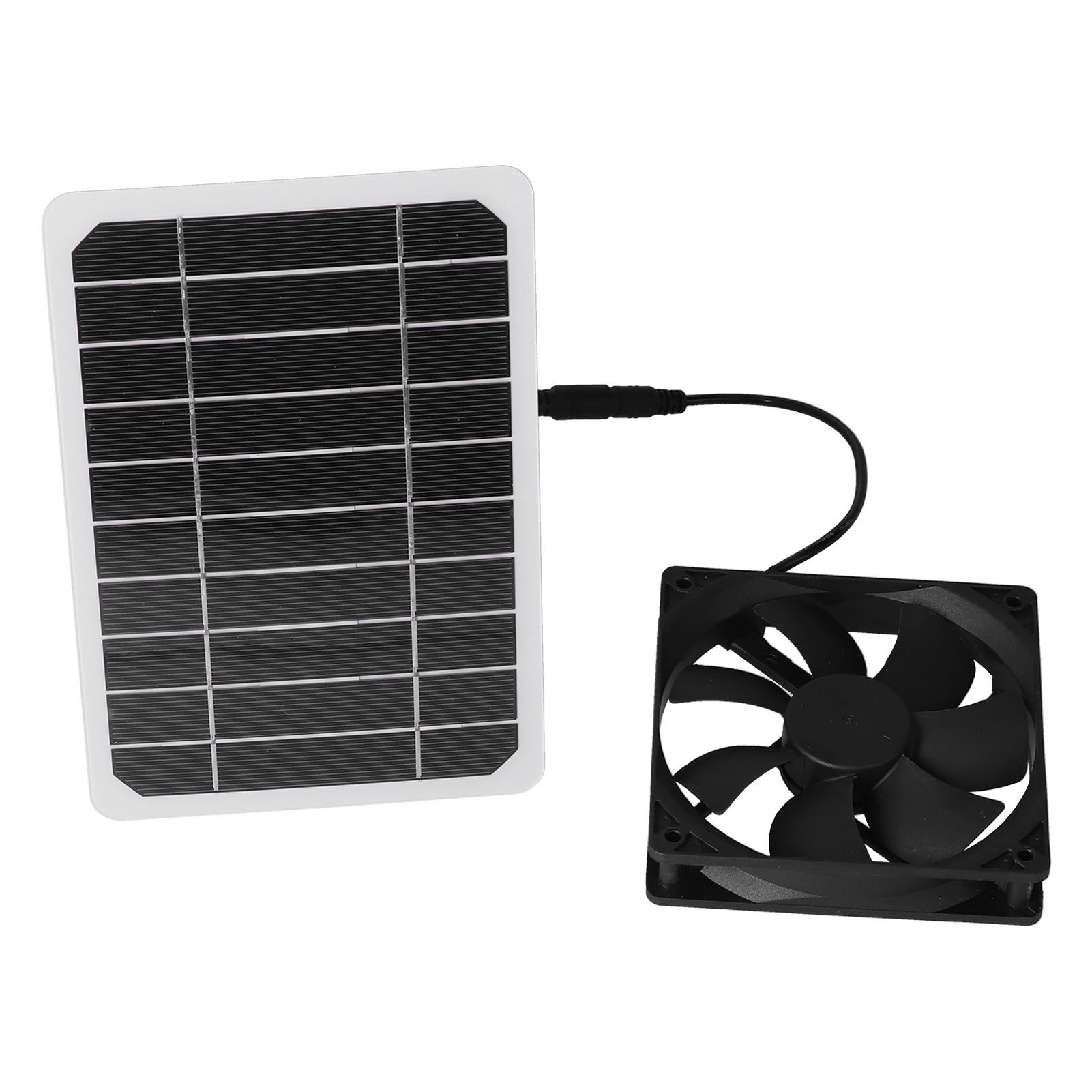6W Solar Panel with Cooling Fan Mini Ventilator Solar Powered Exhaust Fan for Pet Dog Chicken House - Image 2
