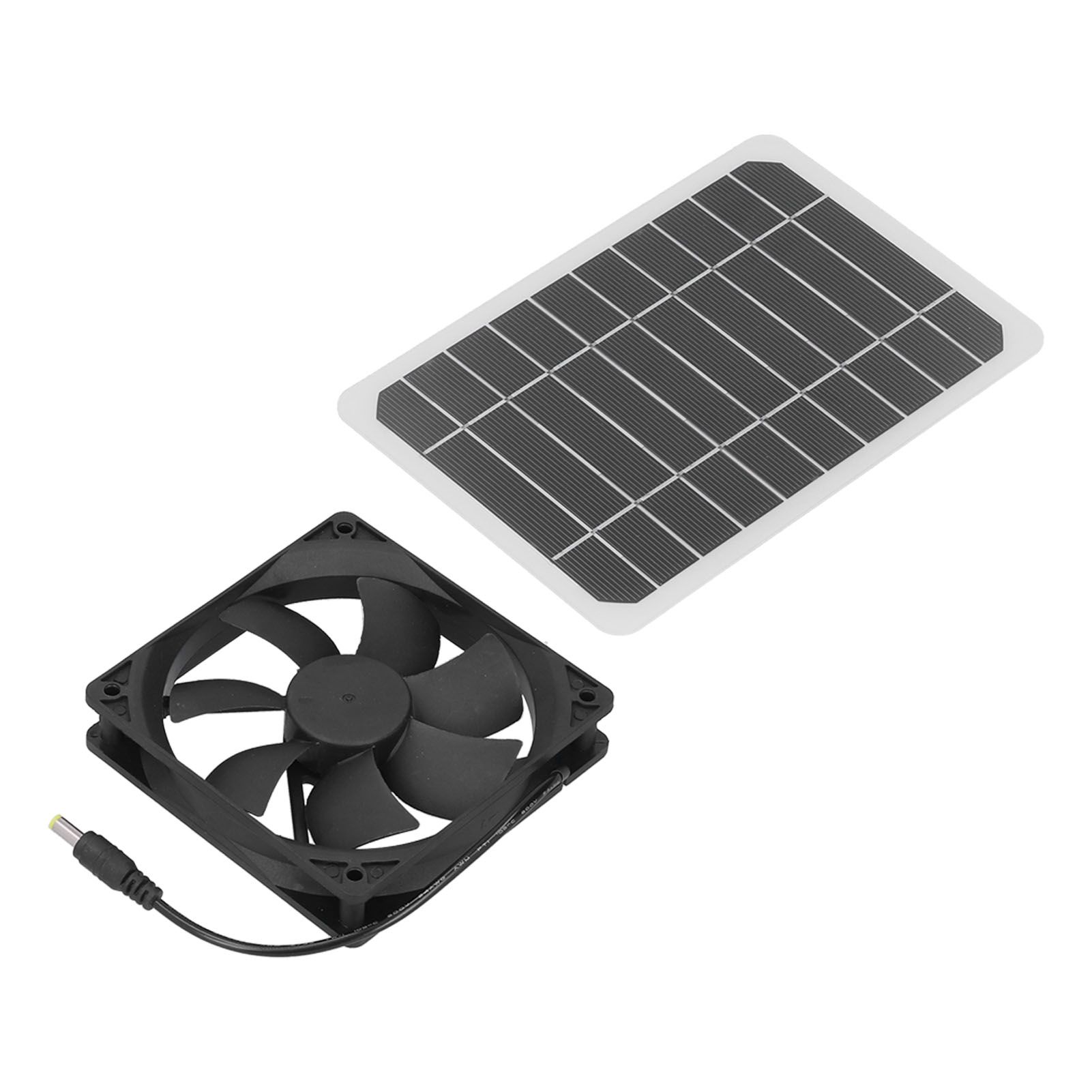 6W Solar Panel with Cooling Fan Mini Ventilator Solar Powered Exhaust Fan for Pet Dog Chicken House - Image 4