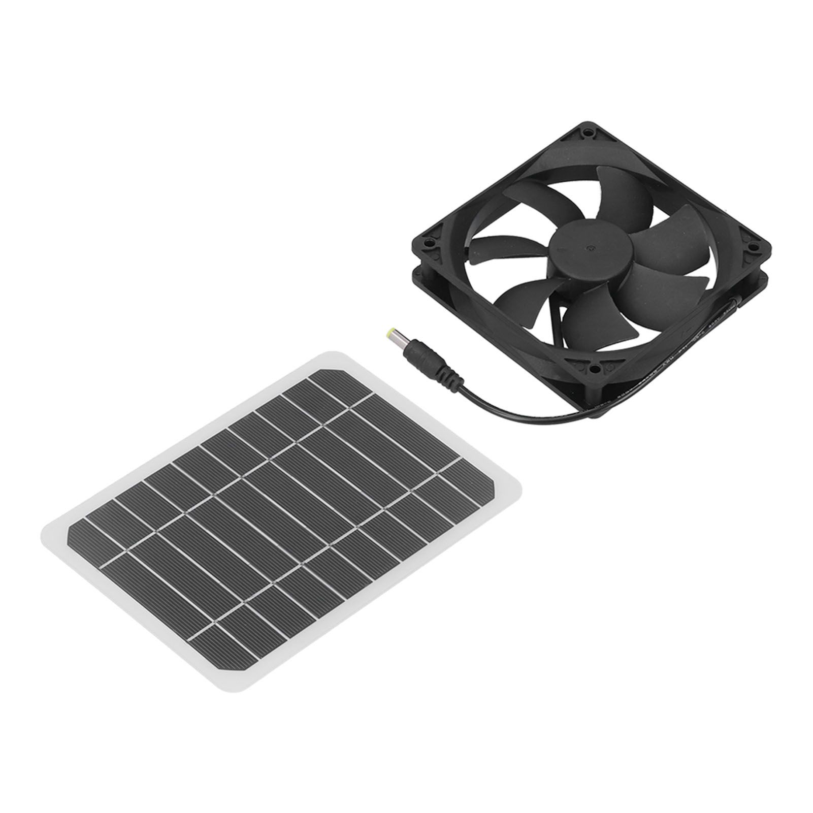 6W Solar Panel with Cooling Fan Mini Ventilator Solar Powered Exhaust Fan for Pet Dog Chicken House - Image 5