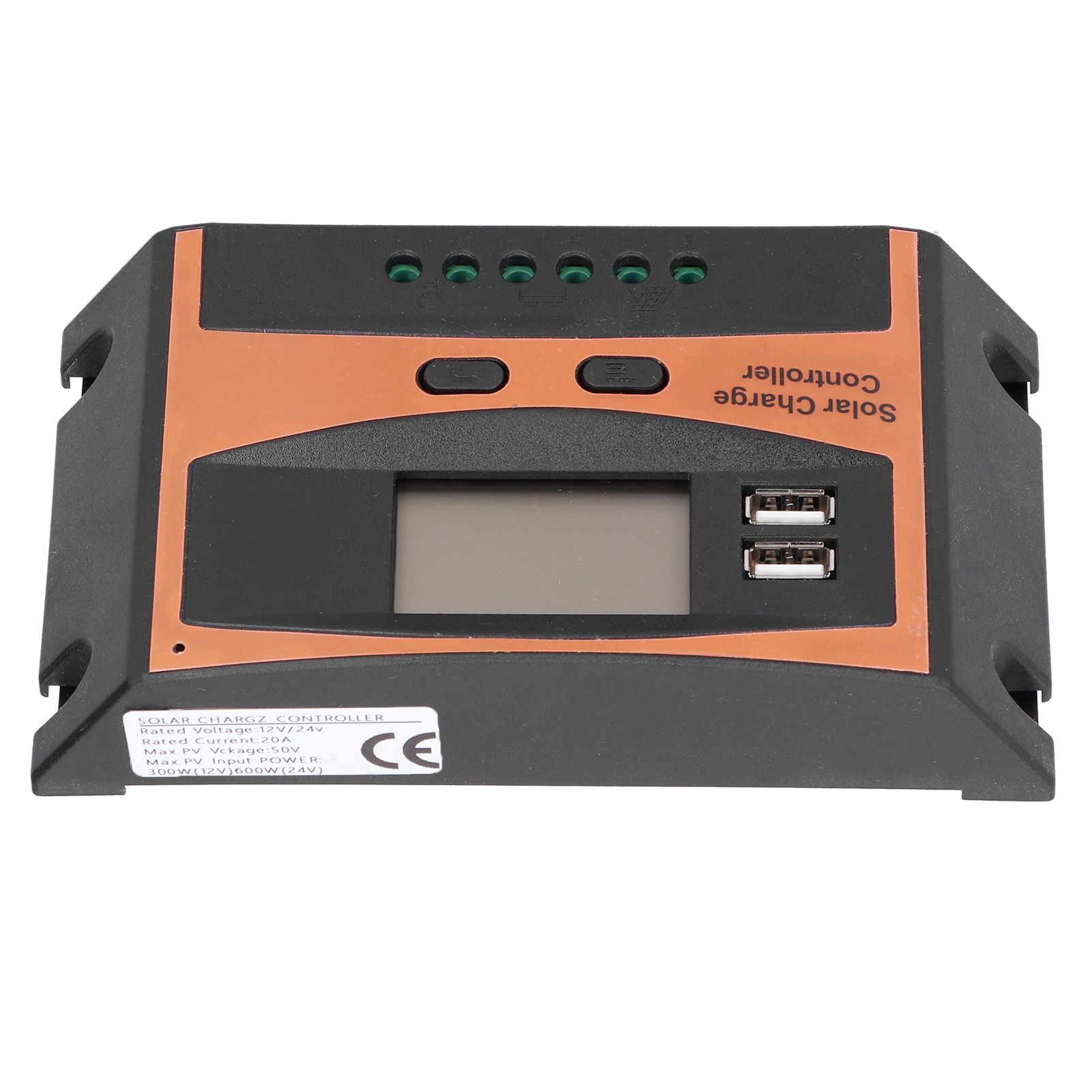 12V/24V Solar Charge Controller IP32 Waterproof High Efficient PWM Solar Power Controller20A - Image 2