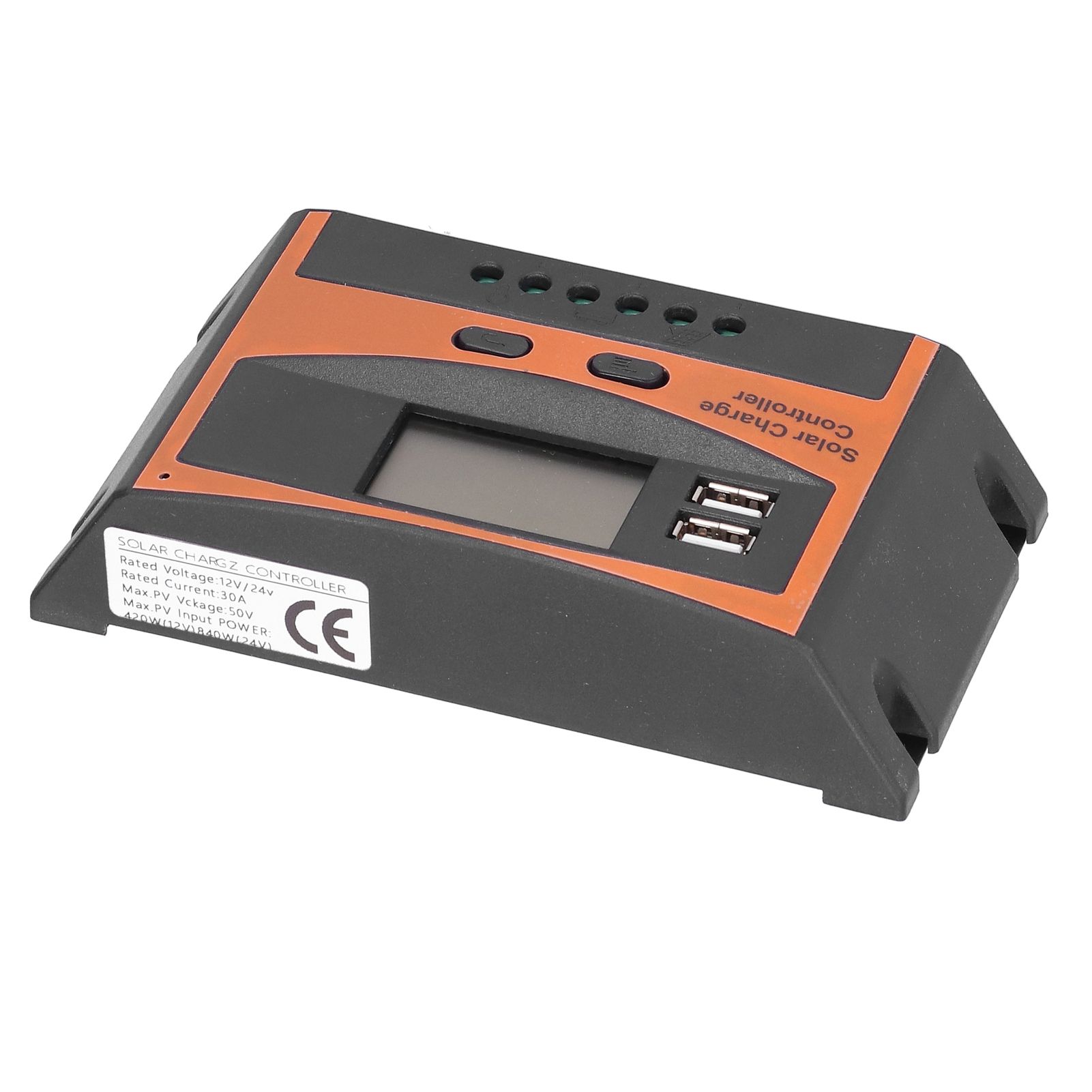 12V/24V Solar Charge Controller IP32 Waterproof High Efficient PWM Solar Power Controller30A - Image 4