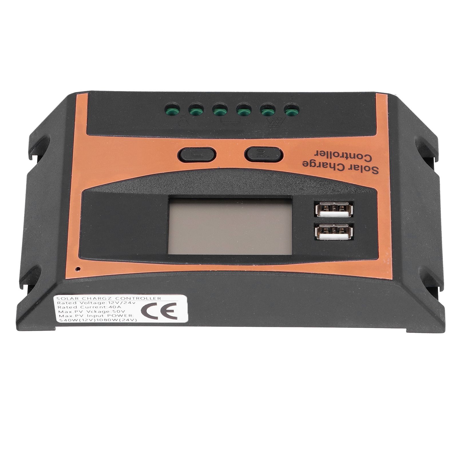 12V/24V Solar Charge Controller IP32 Waterproof High Efficient PWM Solar Power Controller40A - Image 2