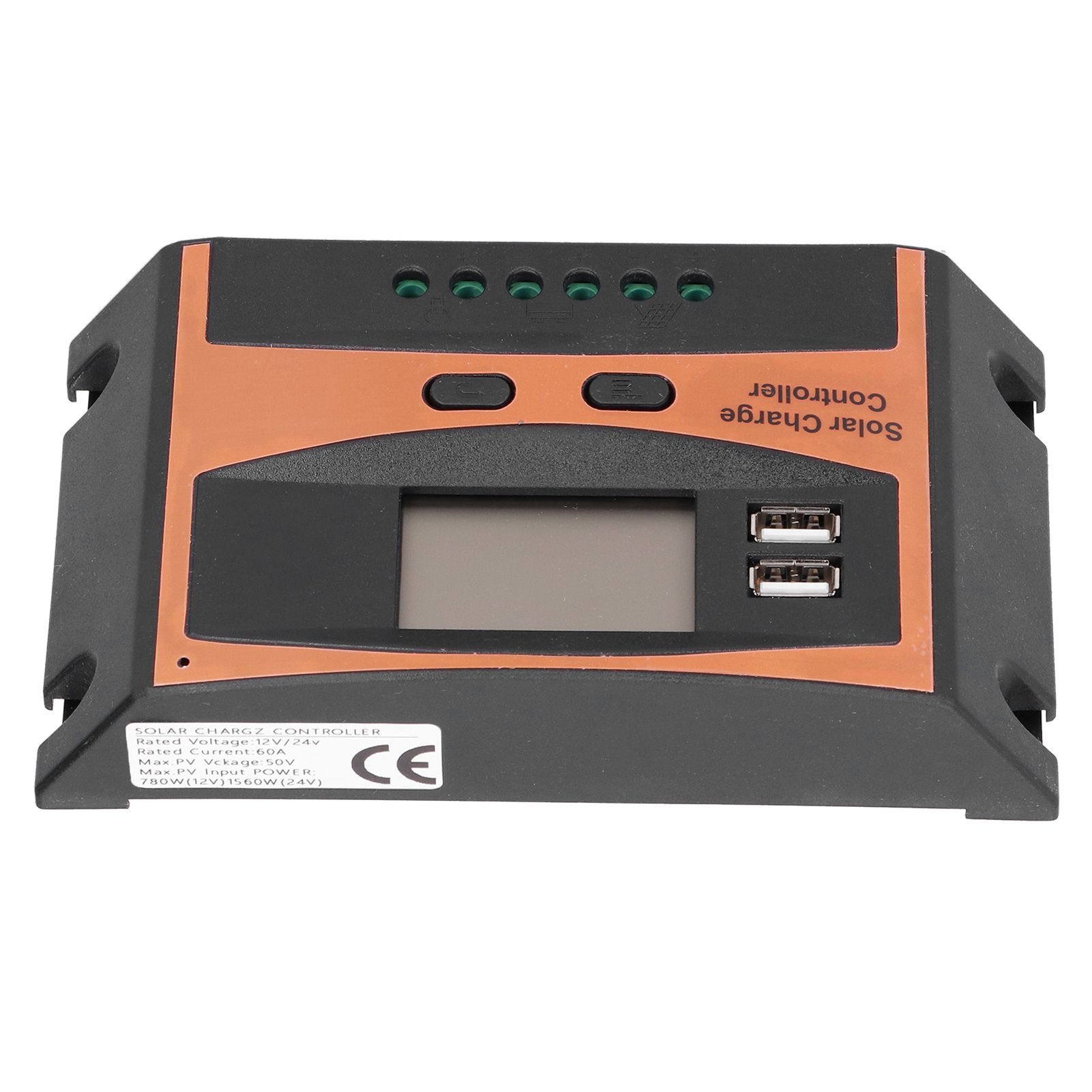 12V/24V Solar Charge Controller IP32 Waterproof High Efficient PWM Solar Power Controller60A - Image 5