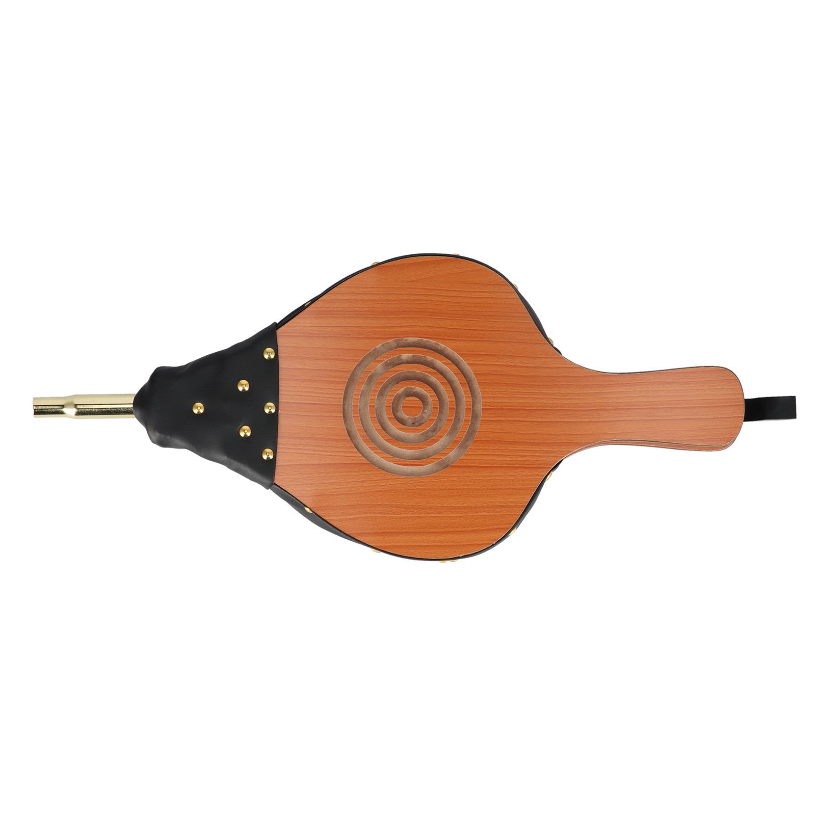Wood Fireplace Bellows Large Wood Air Blower Cast Nozzle with Hanging Strap for Outdoor Camping BBQ - Image 1