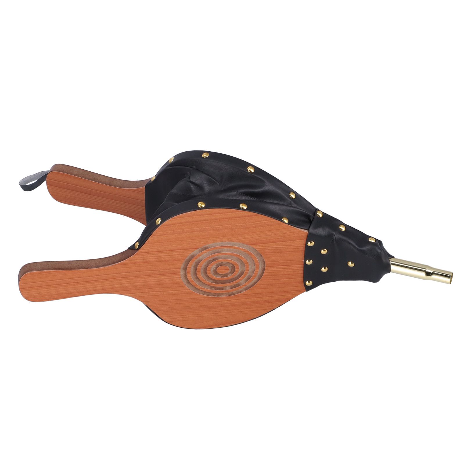 Wood Fireplace Bellows Large Wood Air Blower Cast Nozzle with Hanging Strap for Outdoor Camping BBQ - Image 3