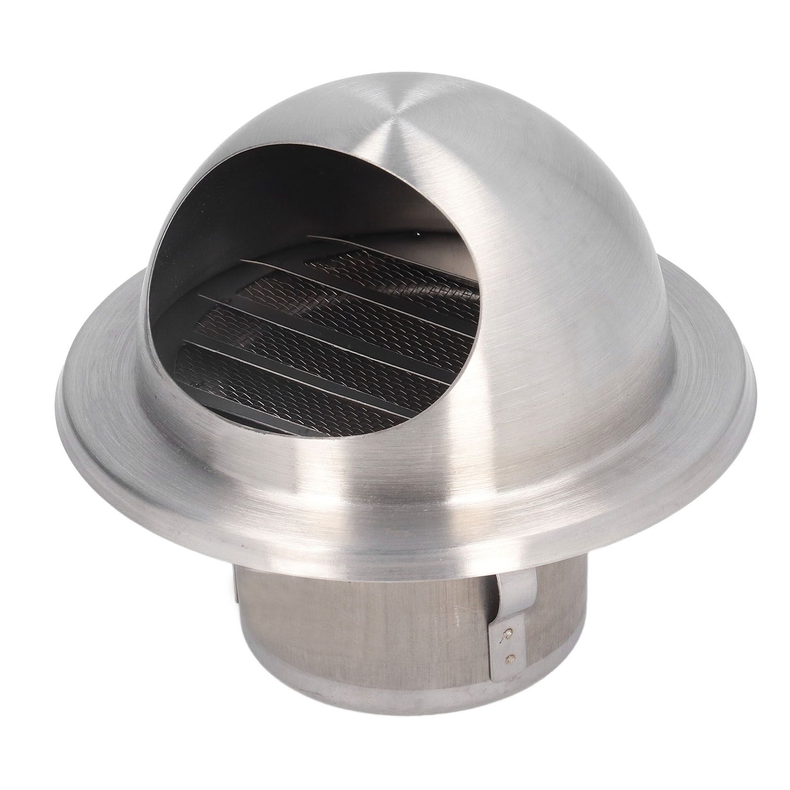 Stainless Steel Air Vent Stainless Steel Round Bull Nosed External Extractor for External Wall Exhaust 60 - Image 2