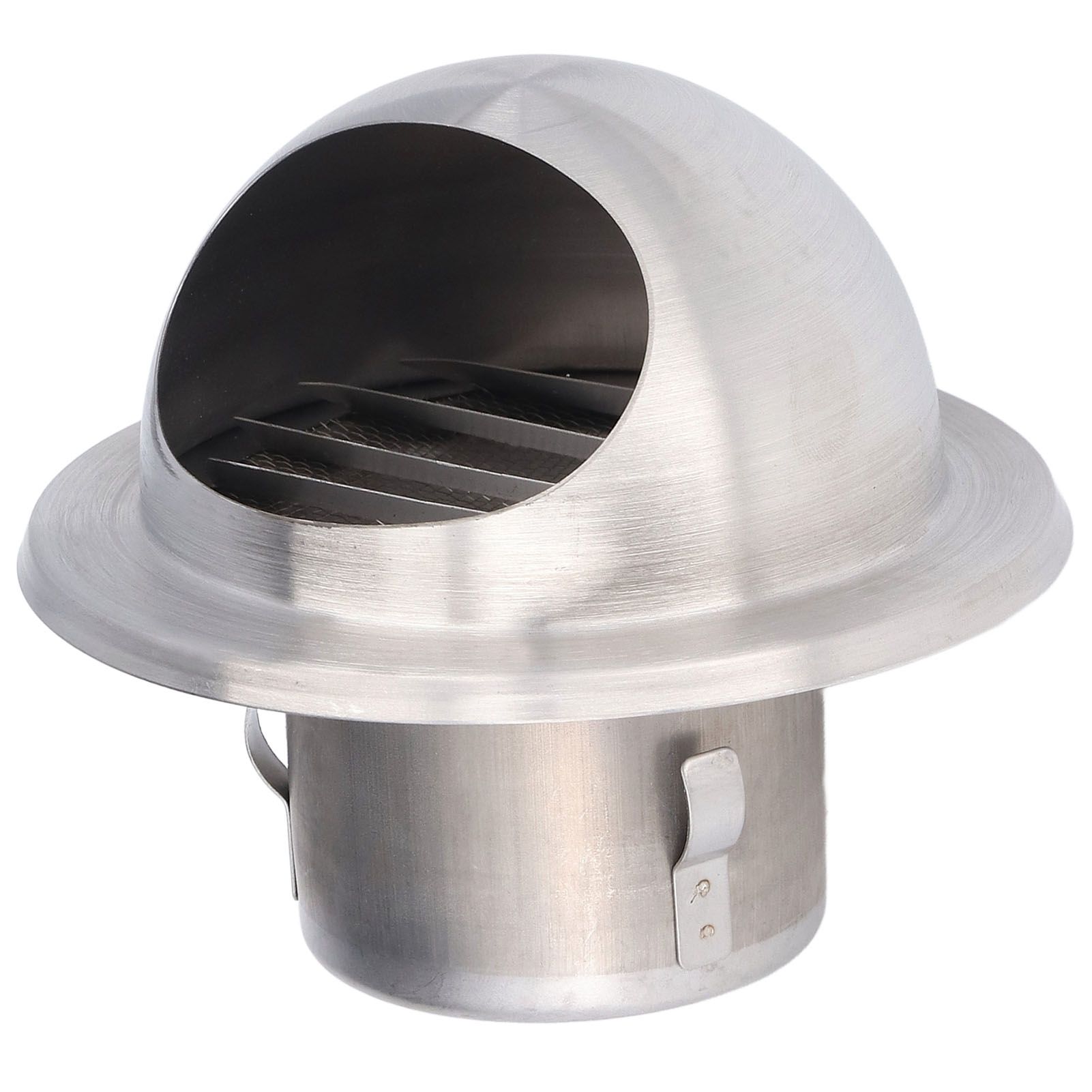 Stainless Steel Air Vent Stainless Steel Round Bull Nosed External Extractor for External Wall Exhaust 60 - Image 4