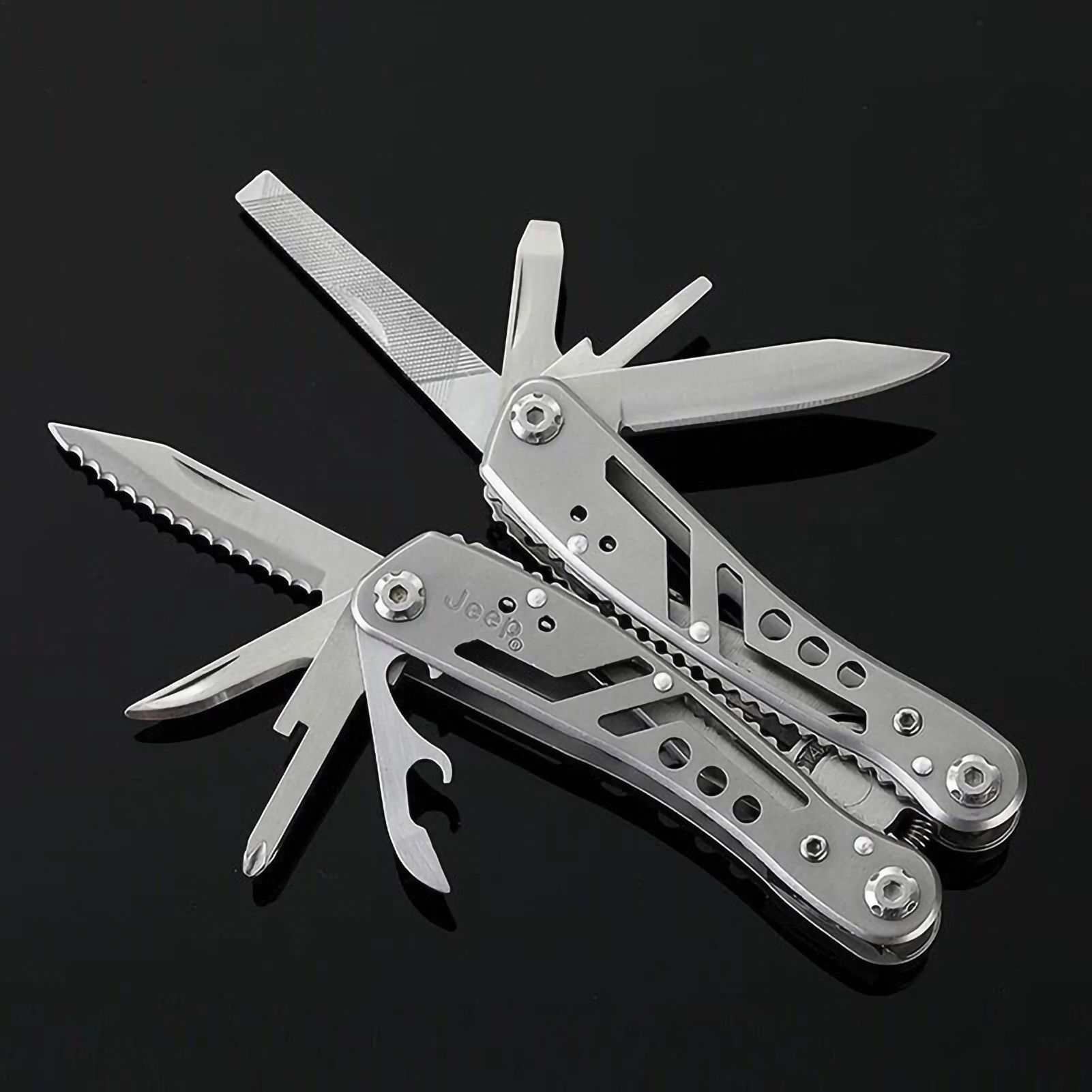Multifunctional Pliers Portable Folding Stainless Steel Camping Pliers for Outdoor Survival - Image 2