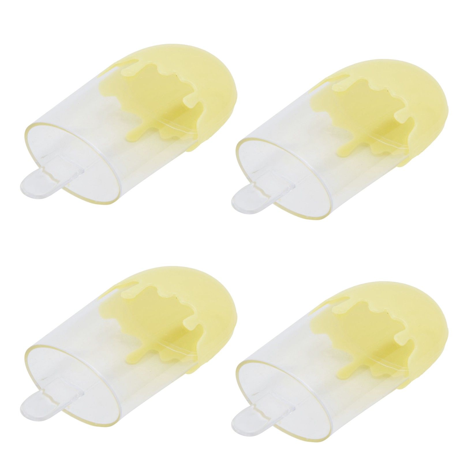 12Pcs Ice Cream Shape Candy Box Plastic Candy Case Container Wedding Party SuppliesYellow - Image 2