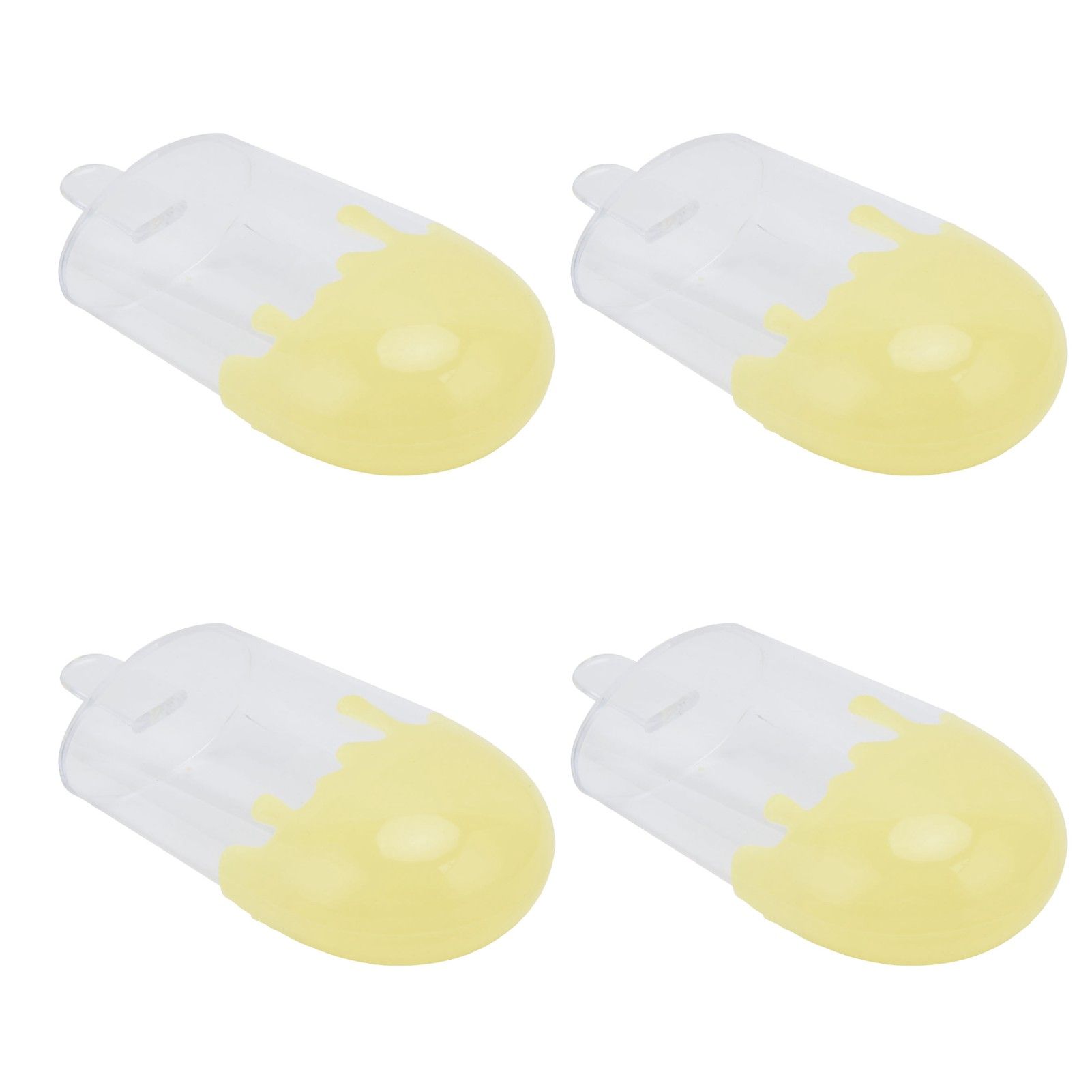 12Pcs Ice Cream Shape Candy Box Plastic Candy Case Container Wedding Party SuppliesYellow - Image 3