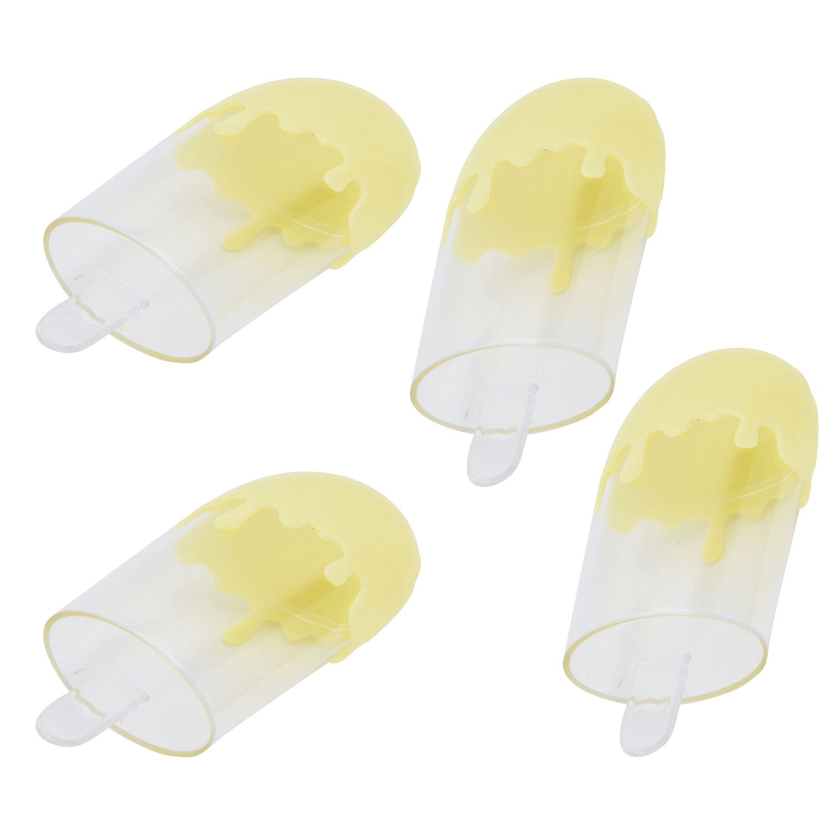 12Pcs Ice Cream Shape Candy Box Plastic Candy Case Container Wedding Party SuppliesYellow - Image 6