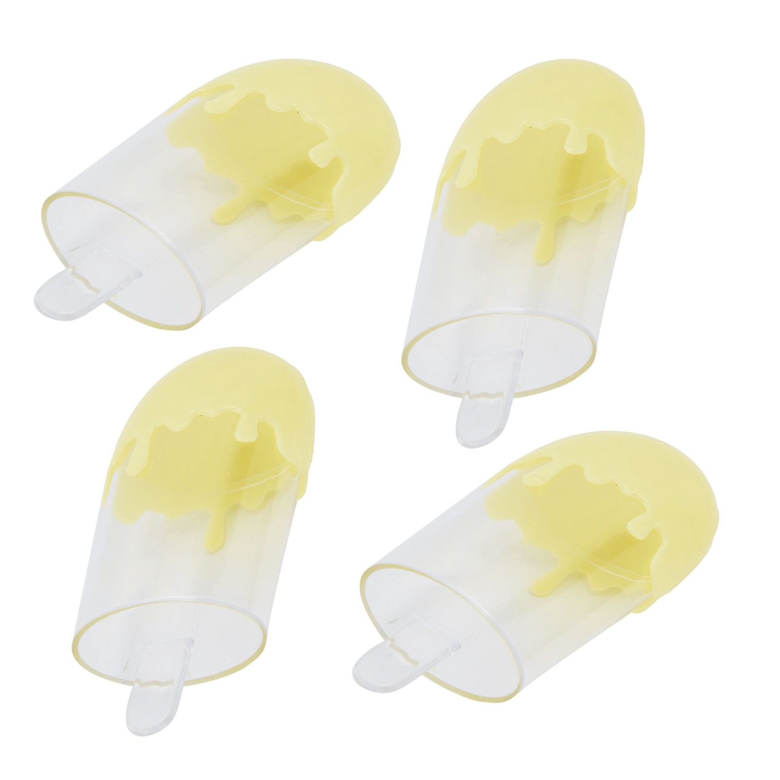 12Pcs Ice Cream Shape Candy Box Plastic Candy Case Container Wedding Party SuppliesYellow - Image 7
