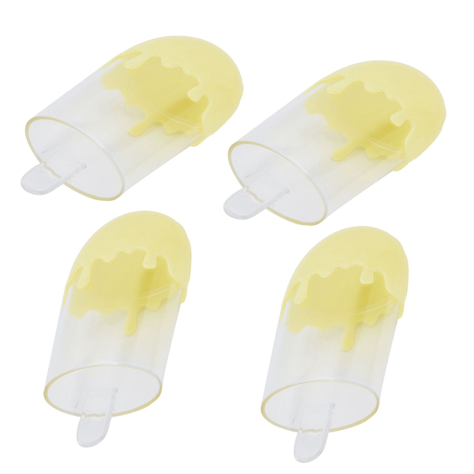 12Pcs Ice Cream Shape Candy Box Plastic Candy Case Container Wedding Party SuppliesYellow - Image 8
