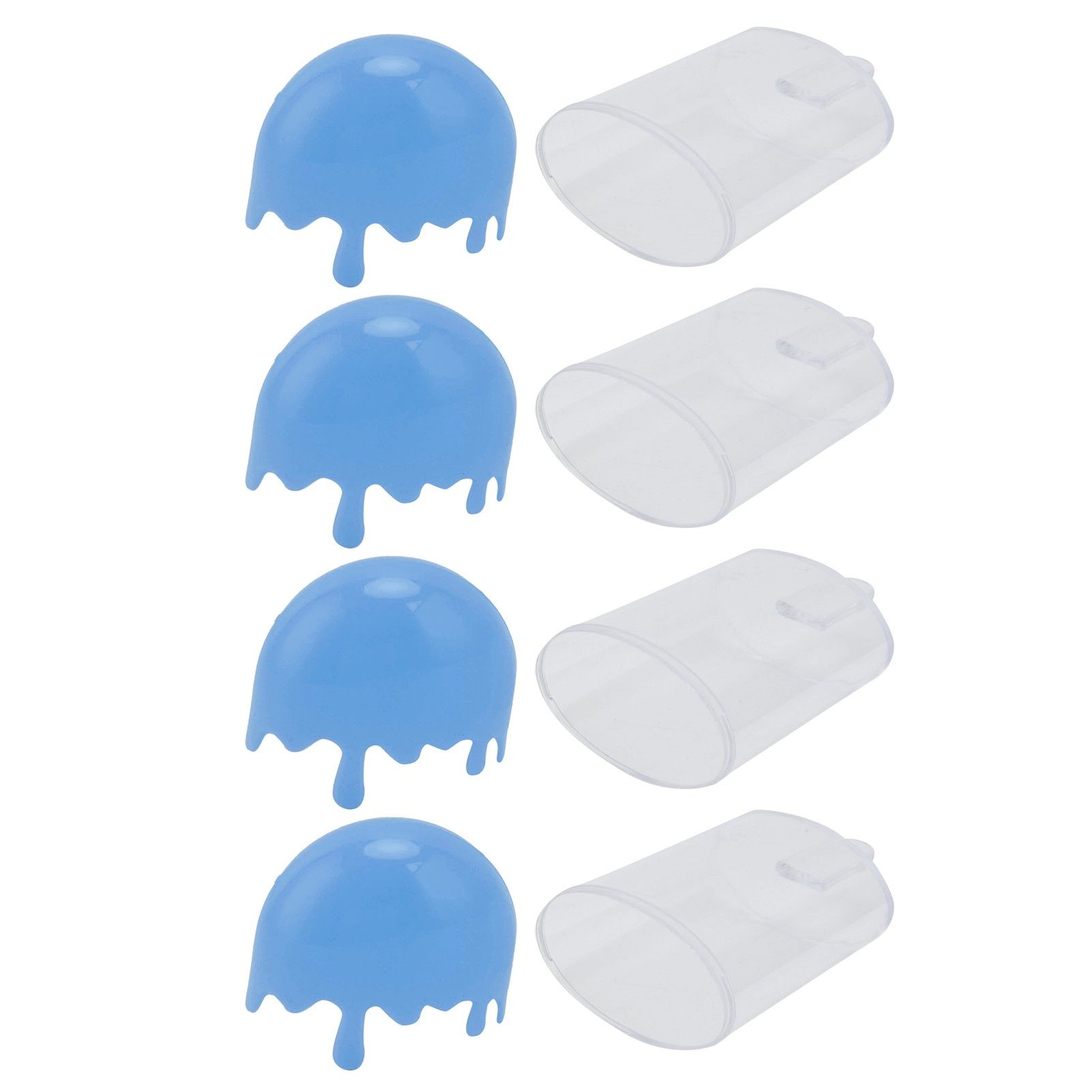 12Pcs Ice Cream Shape Candy Box Plastic Candy Case Container Wedding Party SuppliesBlue - Image 4