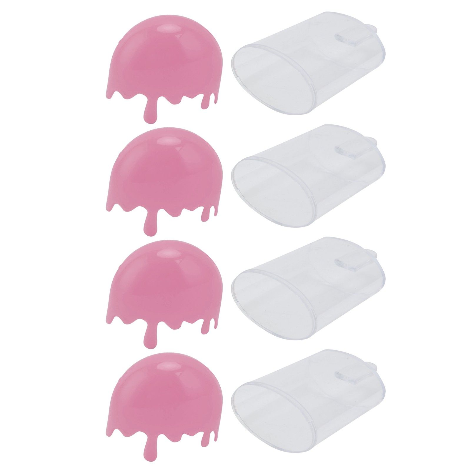 12Pcs Ice Cream Shape Candy Box Plastic Candy Case Container Wedding Party SuppliesPink - Image 4