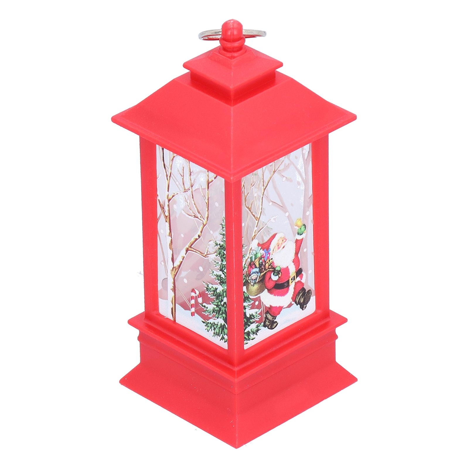 Christmas Glowing Decorative Light Portable LED Small Hanging Lamp Santa Claus Ornaments for Party Party Children GiftsRed - Image 2