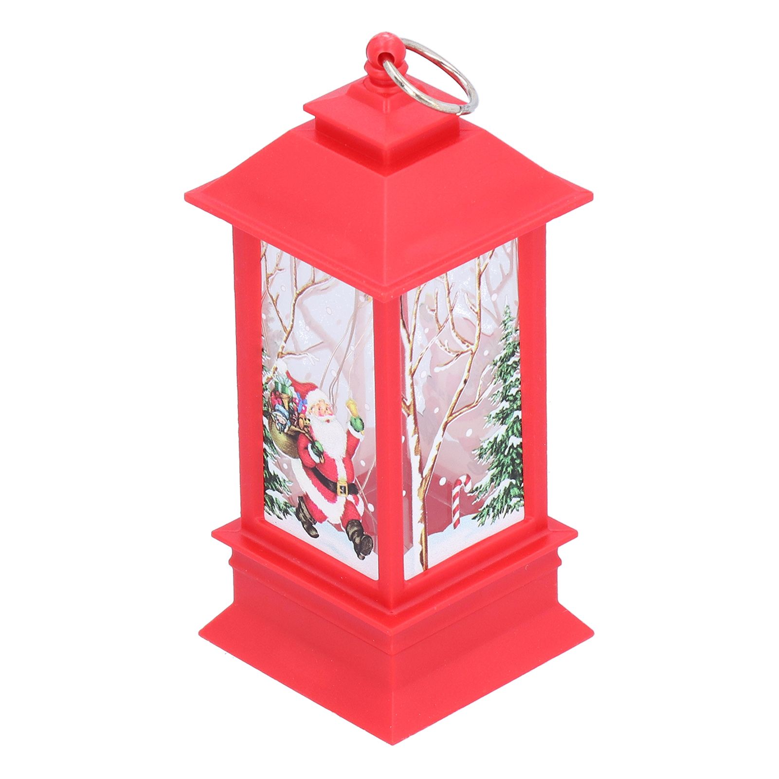 Christmas Glowing Decorative Light Portable LED Small Hanging Lamp Santa Claus Ornaments for Party Party Children GiftsRed - Image 3