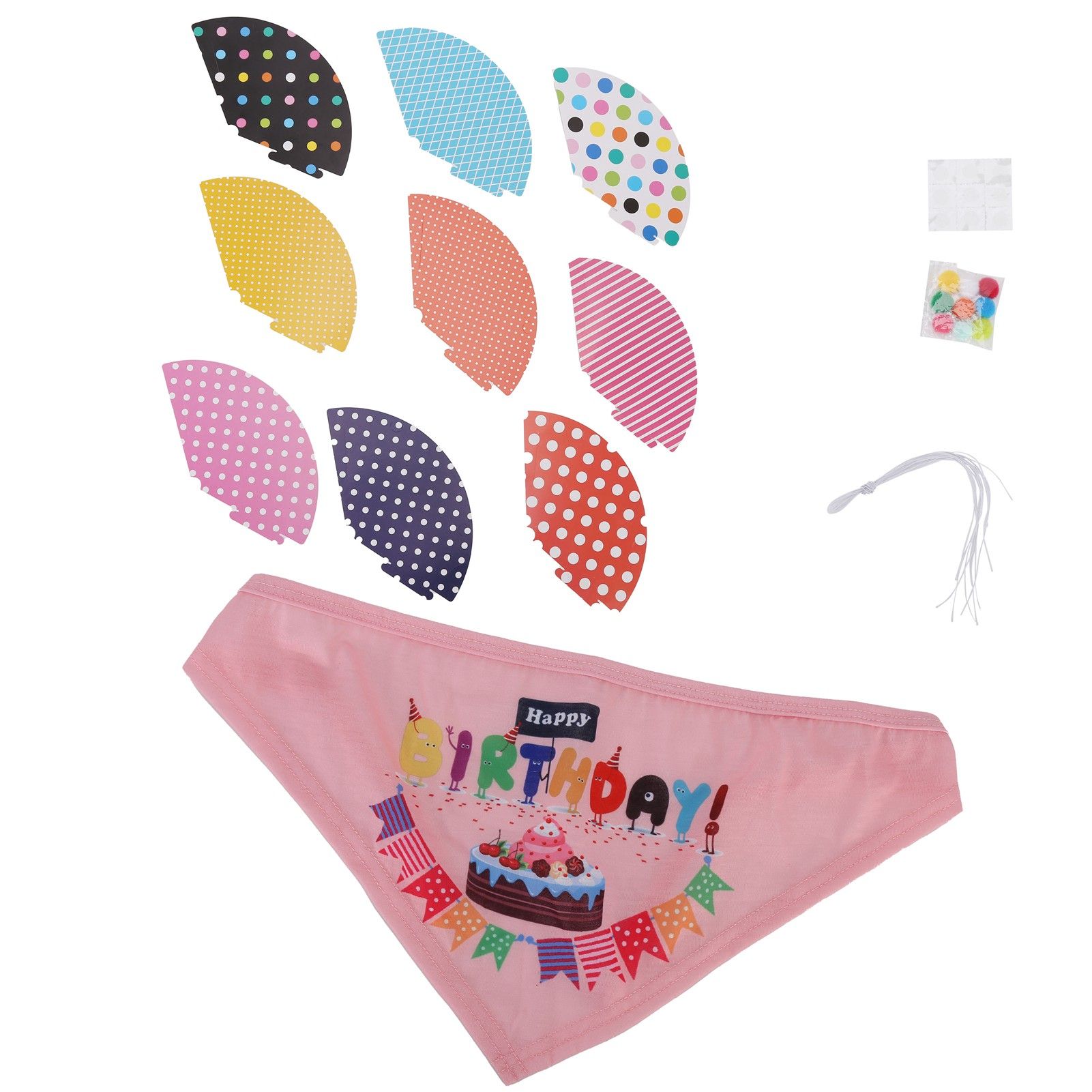 Dog Birthday Hat Creative Pet Birthday Party Hat Animal Dog One Year Old Creative Birthday Hat Supplies Pink - Image 4