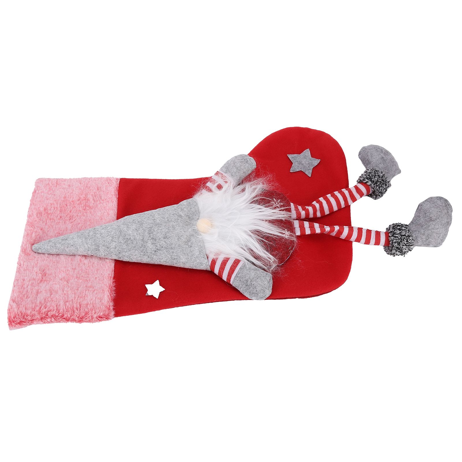 Christmas Hanging Ornaments Plush Faceless Old Man Christmas Stockings DecorationRed - Image 7