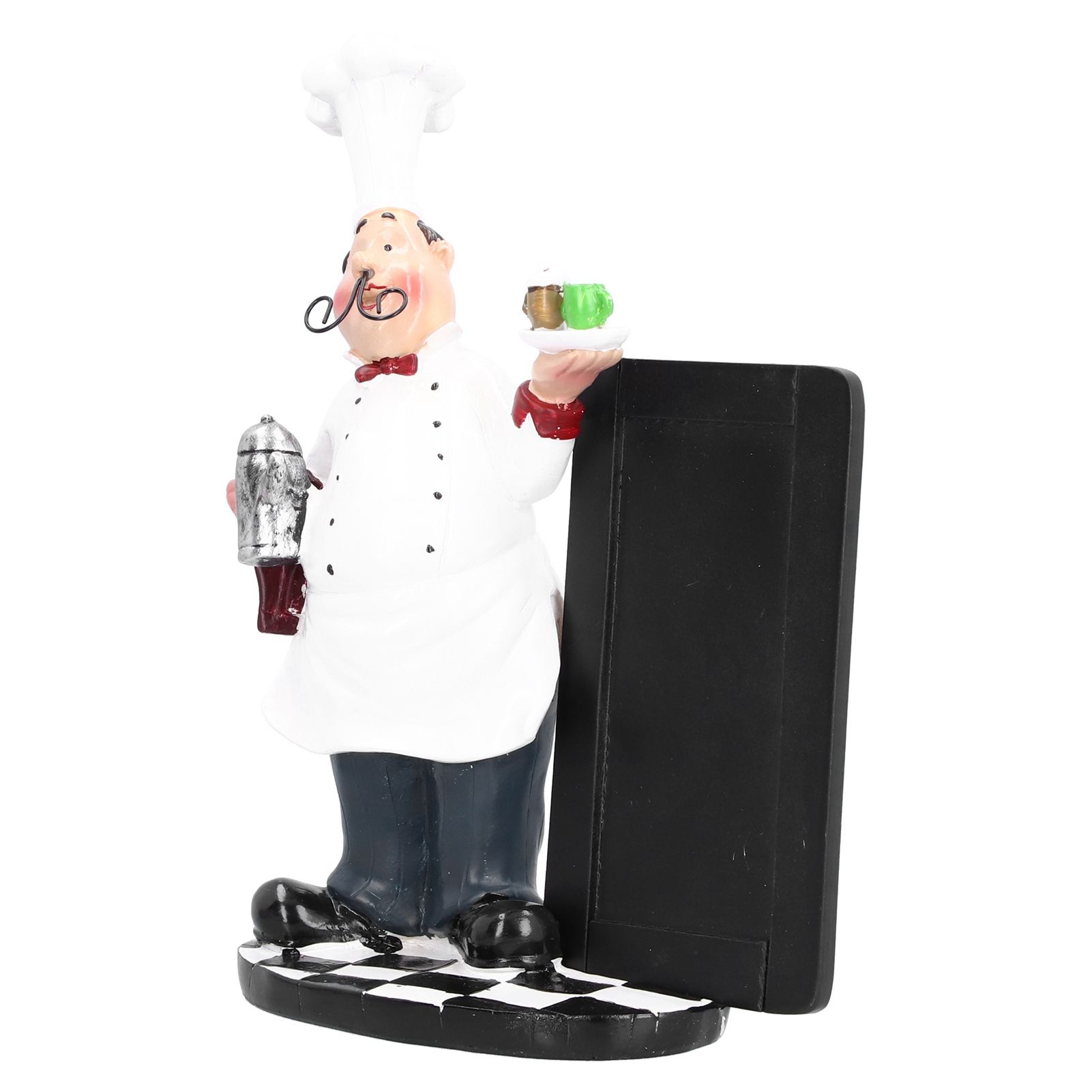 Resin Mustache Chef Figurine Fashion Small Ornaments Message Board Food Shop Hotel Decorations - Image 8