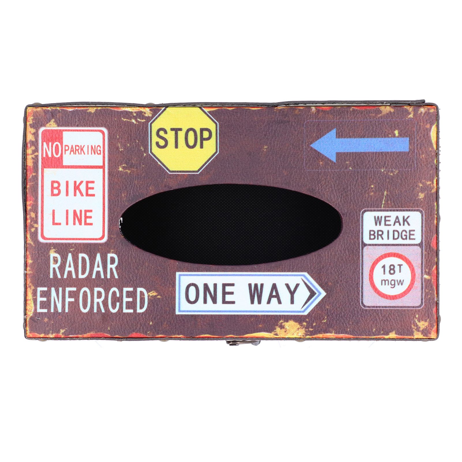 Tissue Box Vintage Composite Wood Napkin Paper Box for Household Living Room Restaurant - Image 1