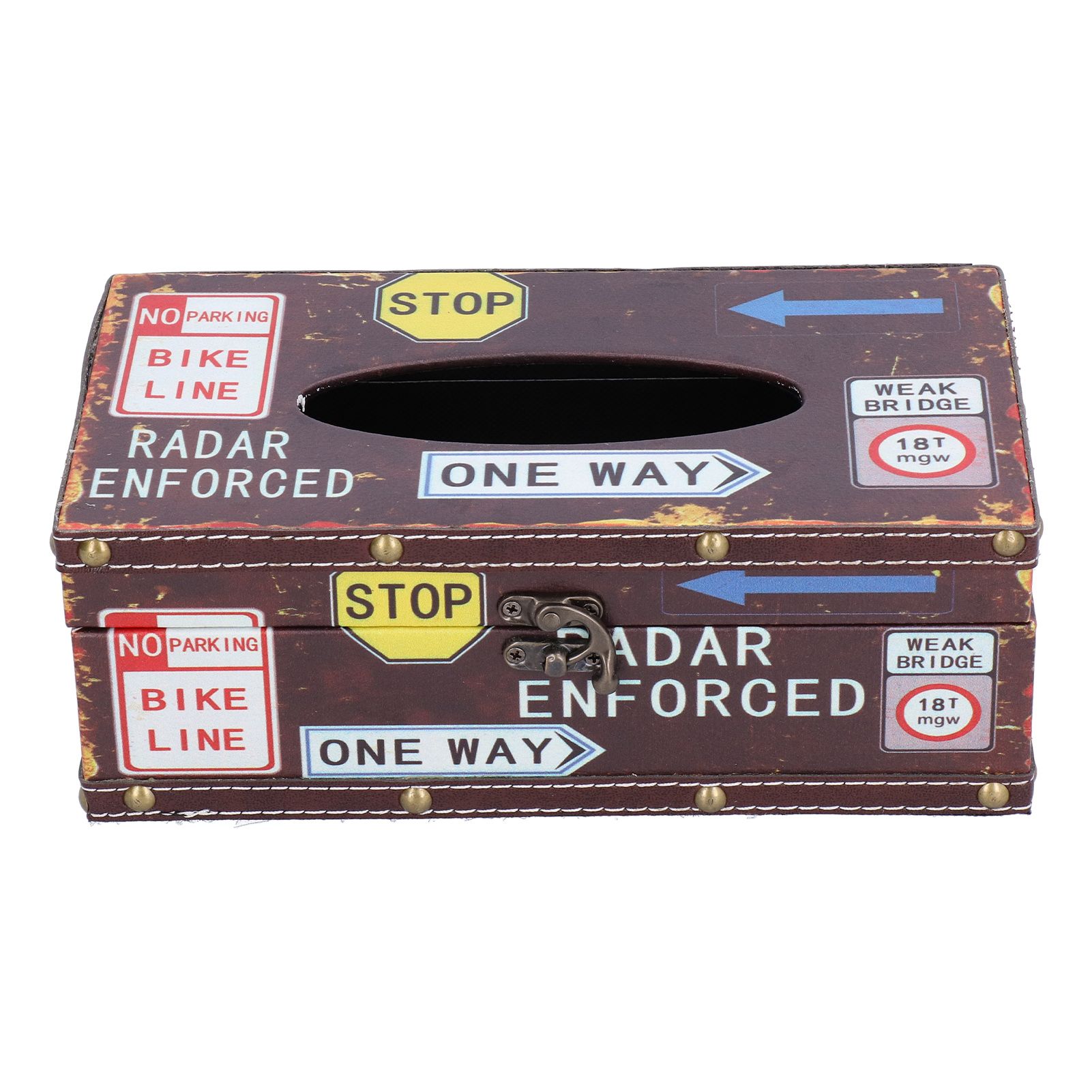 Tissue Box Vintage Composite Wood Napkin Paper Box for Household Living Room Restaurant - Image 2