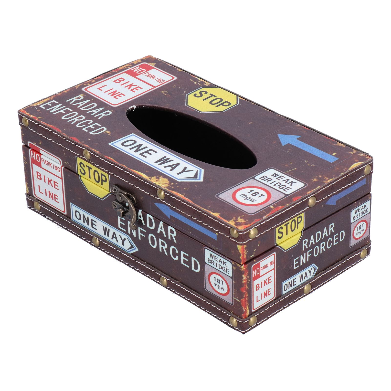 Tissue Box Vintage Composite Wood Napkin Paper Box for Household Living Room Restaurant - Image 3