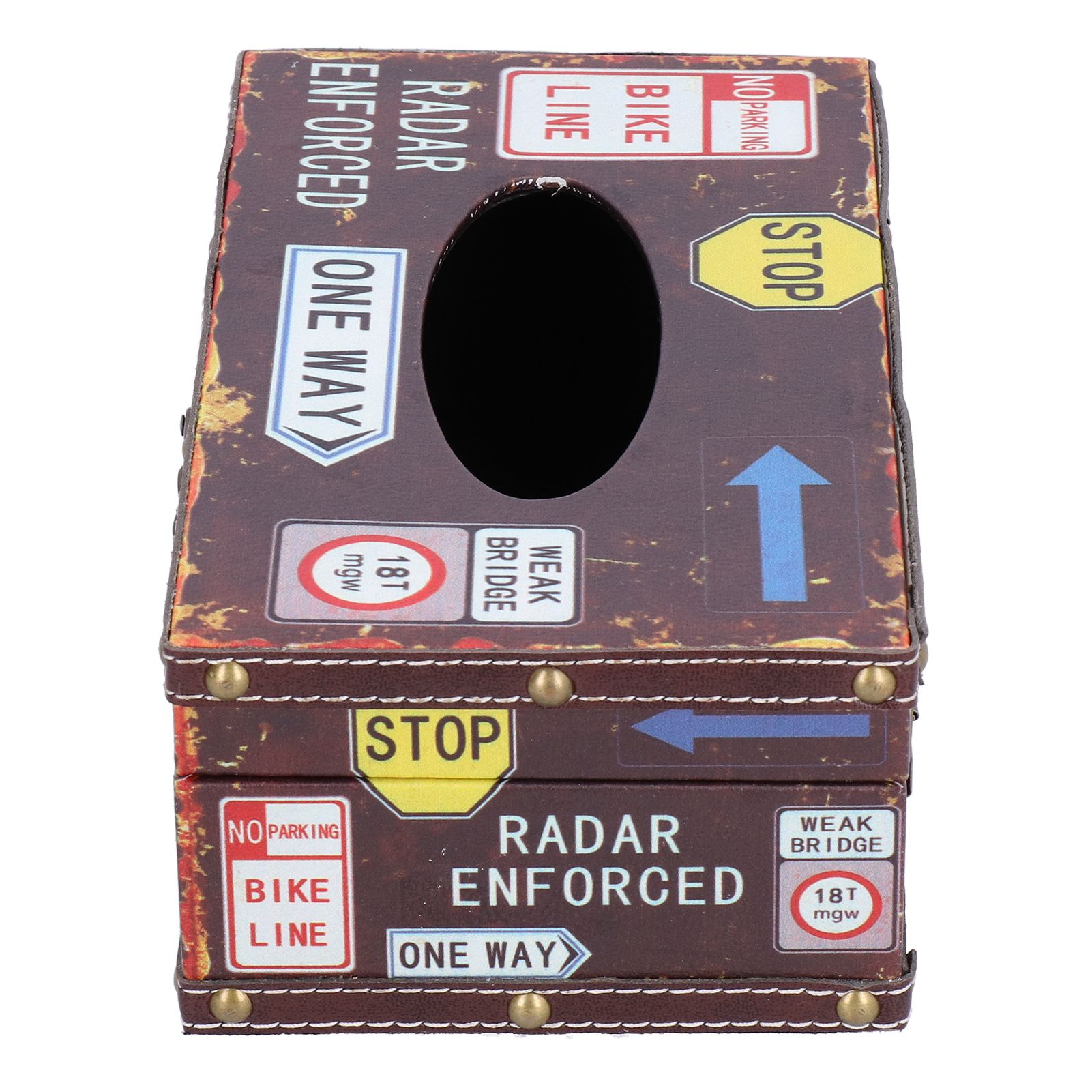 Tissue Box Vintage Composite Wood Napkin Paper Box for Household Living Room Restaurant - Image 4