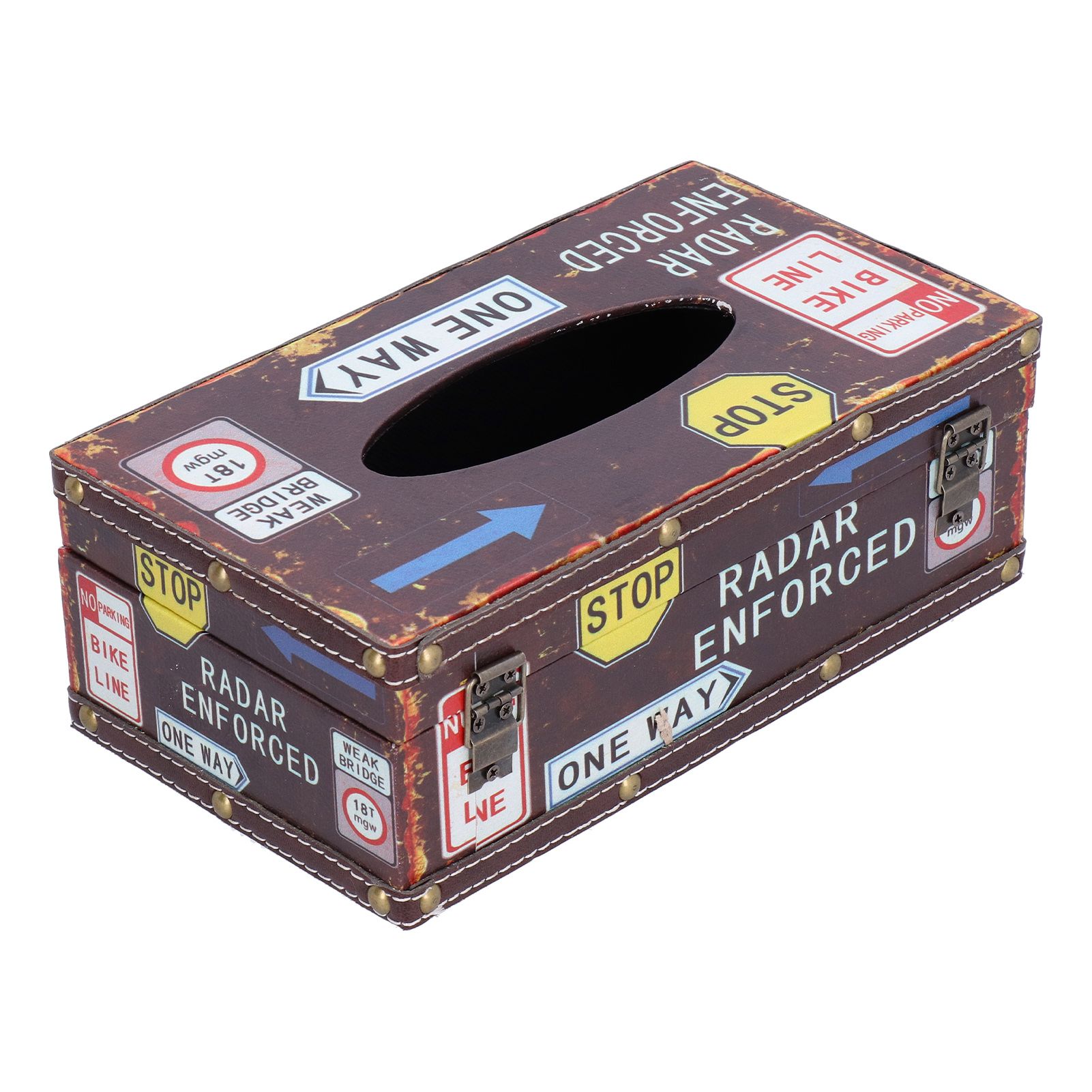 Tissue Box Vintage Composite Wood Napkin Paper Box for Household Living Room Restaurant - Image 5