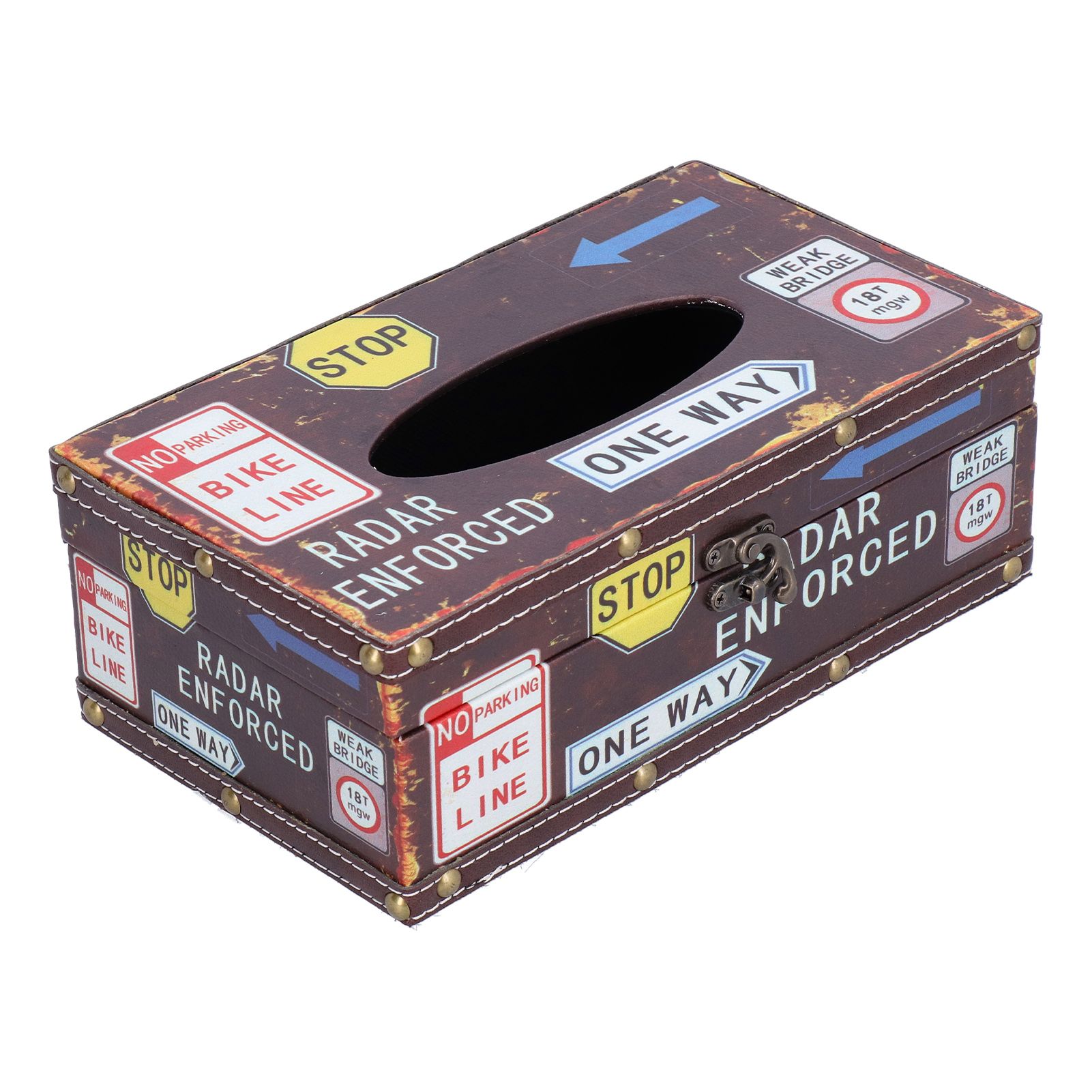Tissue Box Vintage Composite Wood Napkin Paper Box for Household Living Room Restaurant - Image 8