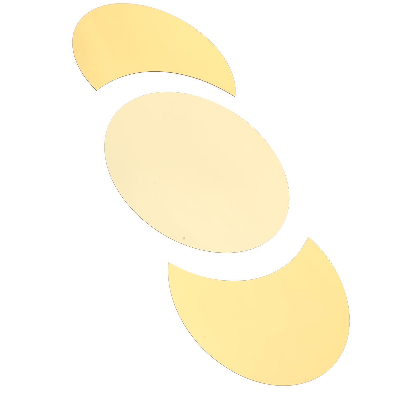 Acrylic Mirror Wall Sticker Sun Half Moon Shape Decorative Background Decal for Home UseGold - Image 3