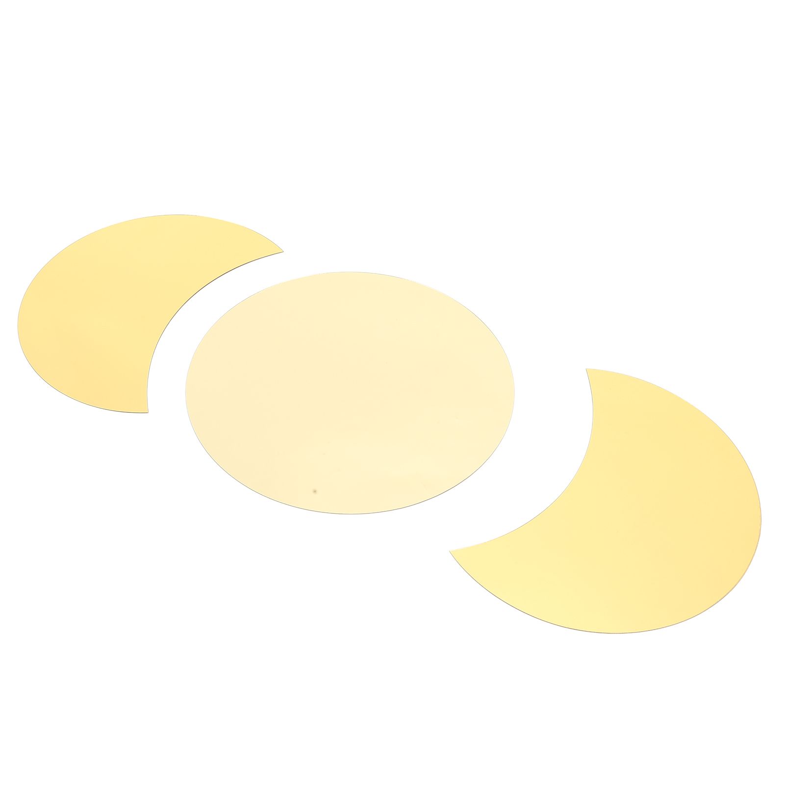 Acrylic Mirror Wall Sticker Sun Half Moon Shape Decorative Background Decal for Home UseGold - Image 6