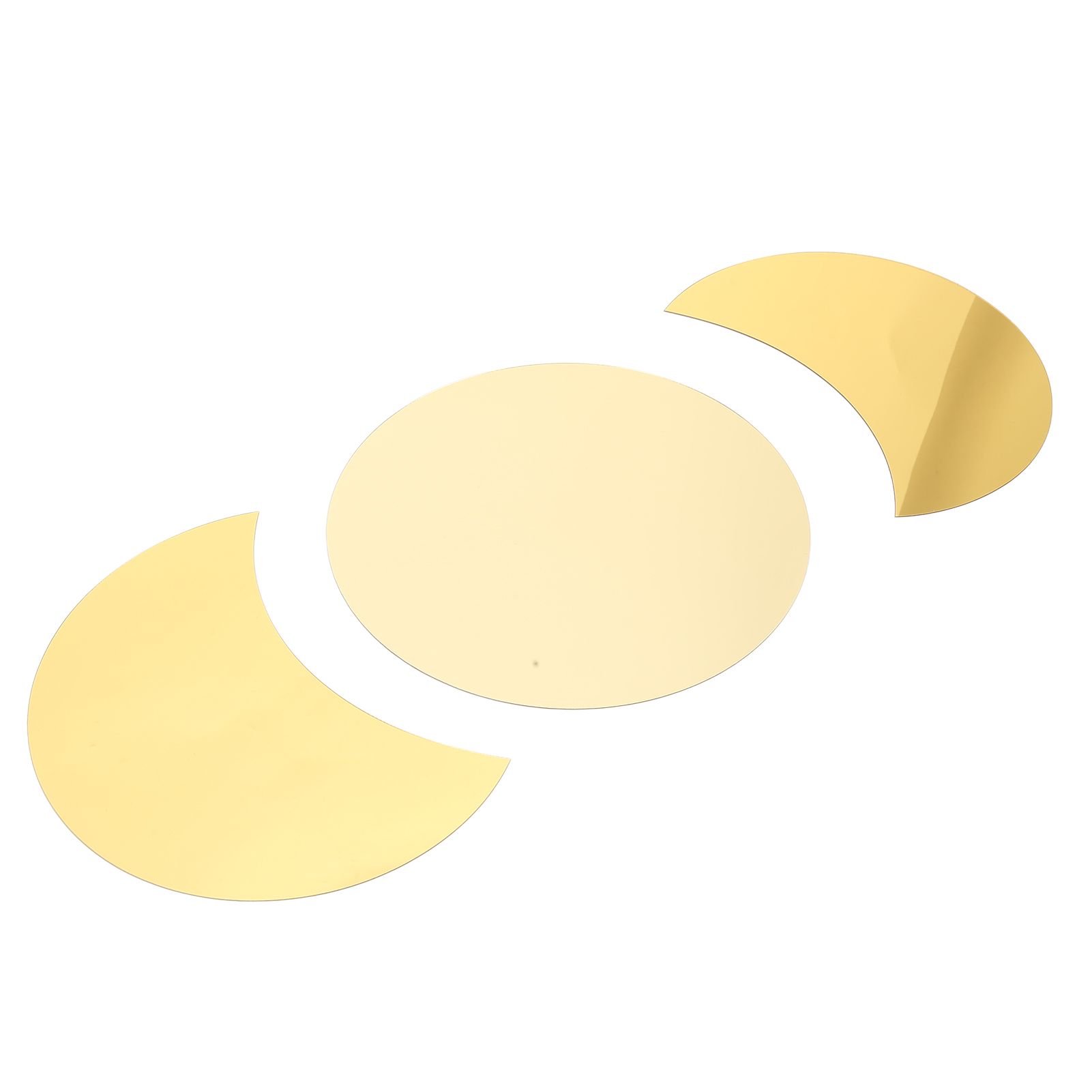Acrylic Mirror Wall Sticker Sun Half Moon Shape Decorative Background Decal for Home UseGold - Image 7