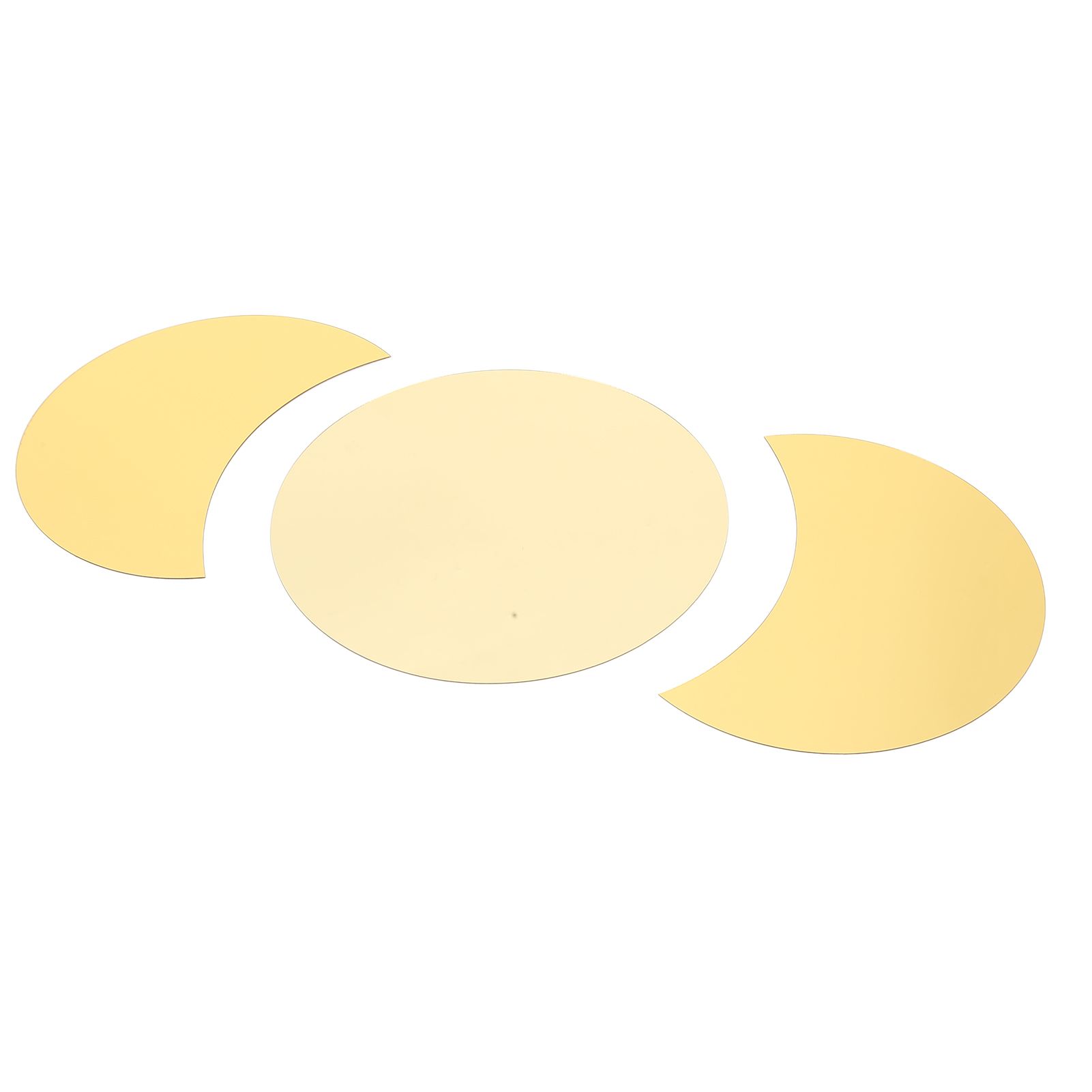 Acrylic Mirror Wall Sticker Sun Half Moon Shape Decorative Background Decal for Home UseGold - Image 8