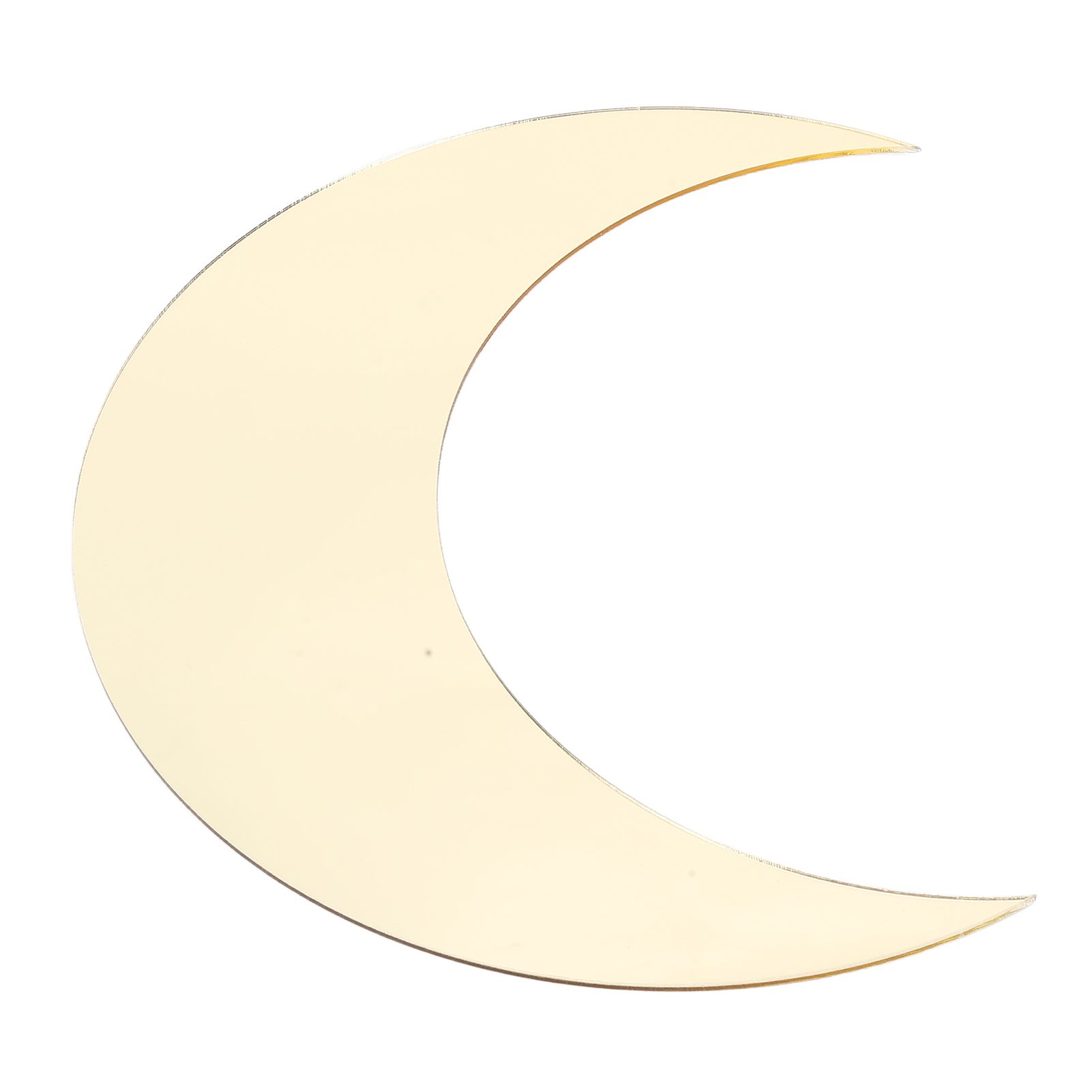 Moon Shape Mirror Wall Sticker Acrylic Decorative Background Decal for Home Office CorridorGold - Image 5